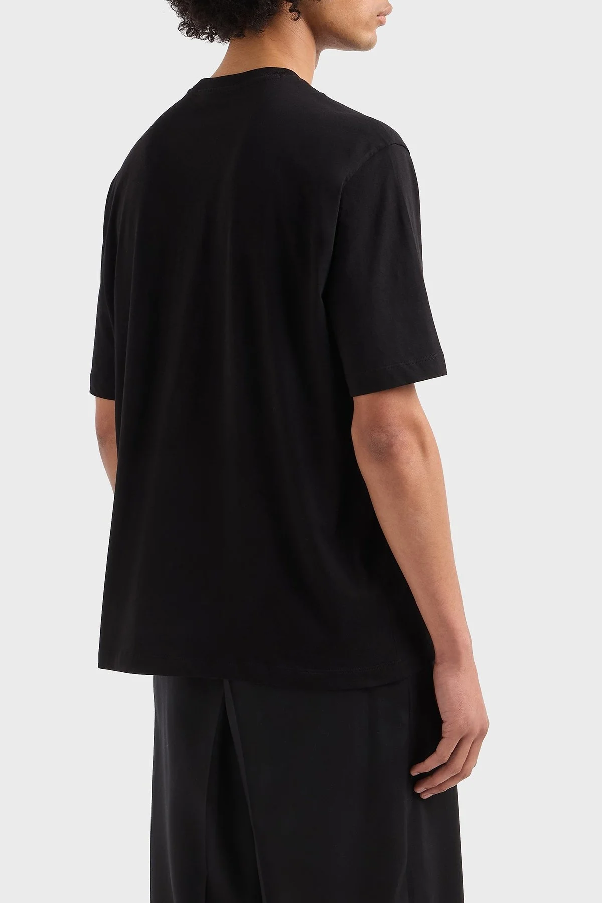 Armani Exchage % 100 Pamuk Regular Fit Logolu Erkek T Shirt XM000763 AF12308 UC001 SİYAH - 8