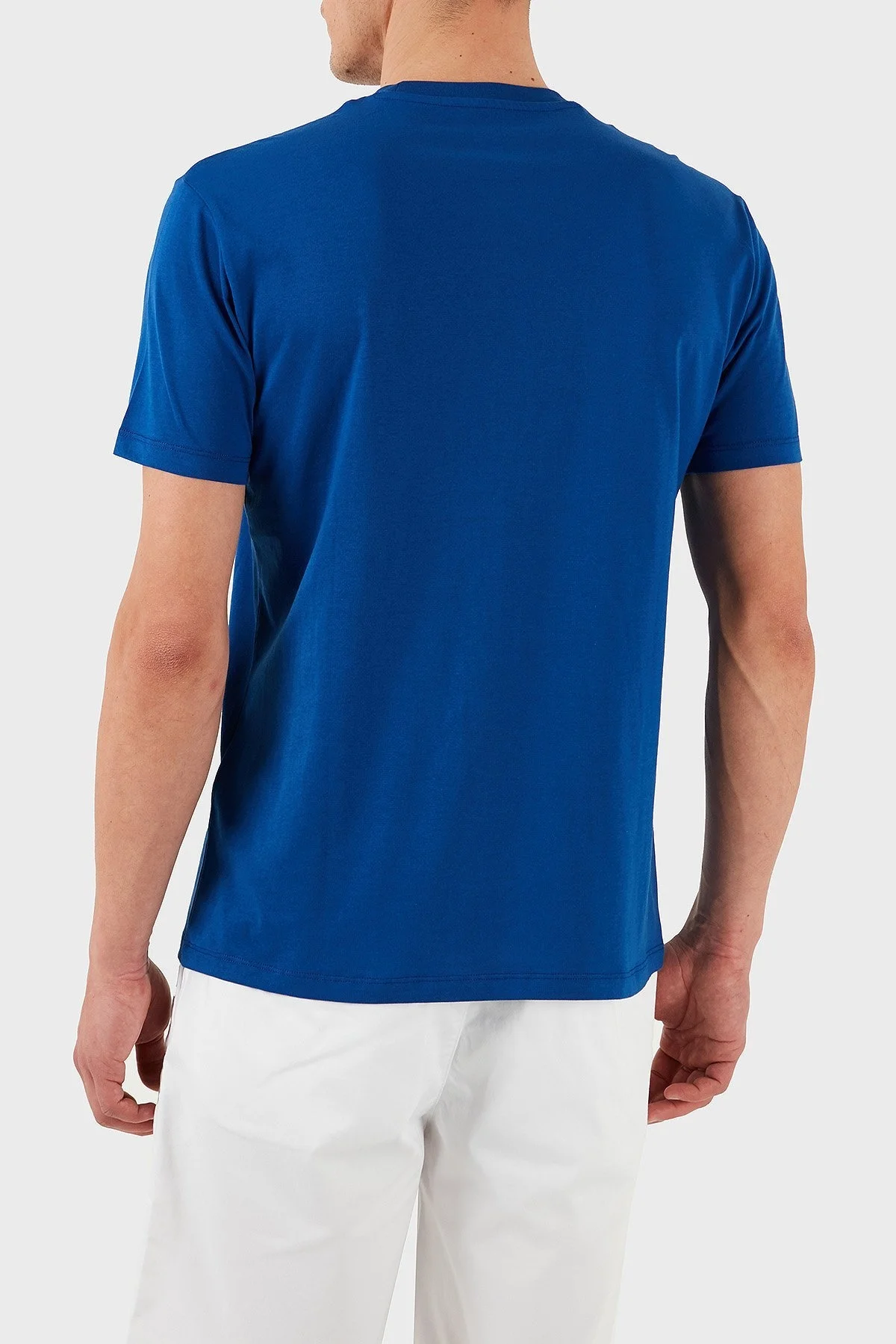 Armani Exchage % 100 Pamuk Regular Fit Logolu Erkek T Shirt XM000767 AF12308 UB088 LACİVERT - 9