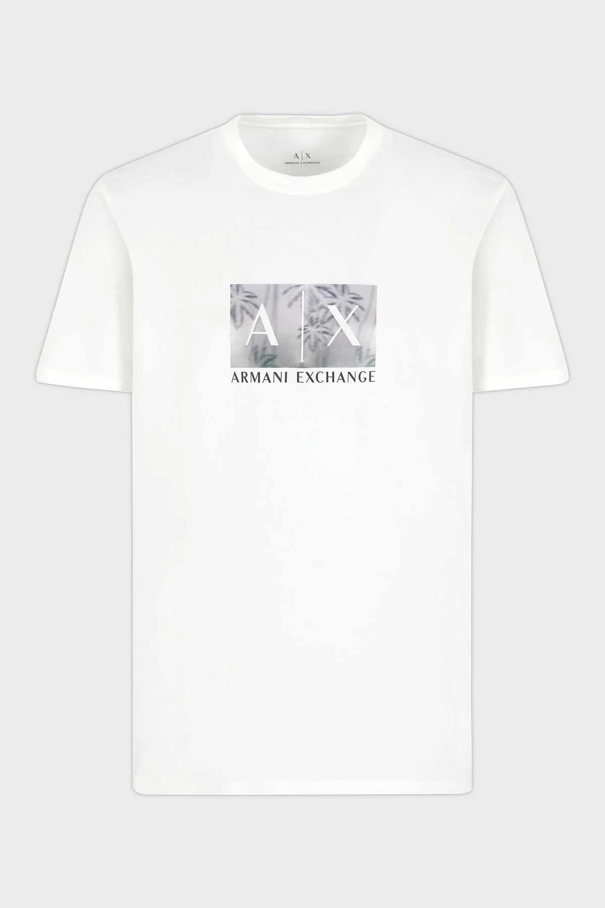 Armani Exchage Baskılı % 100 Pamuk Regular Fit Bisiklet Yaka Erkek T Shirt XM000555 AF10358 U0009 BEYAZ - 10