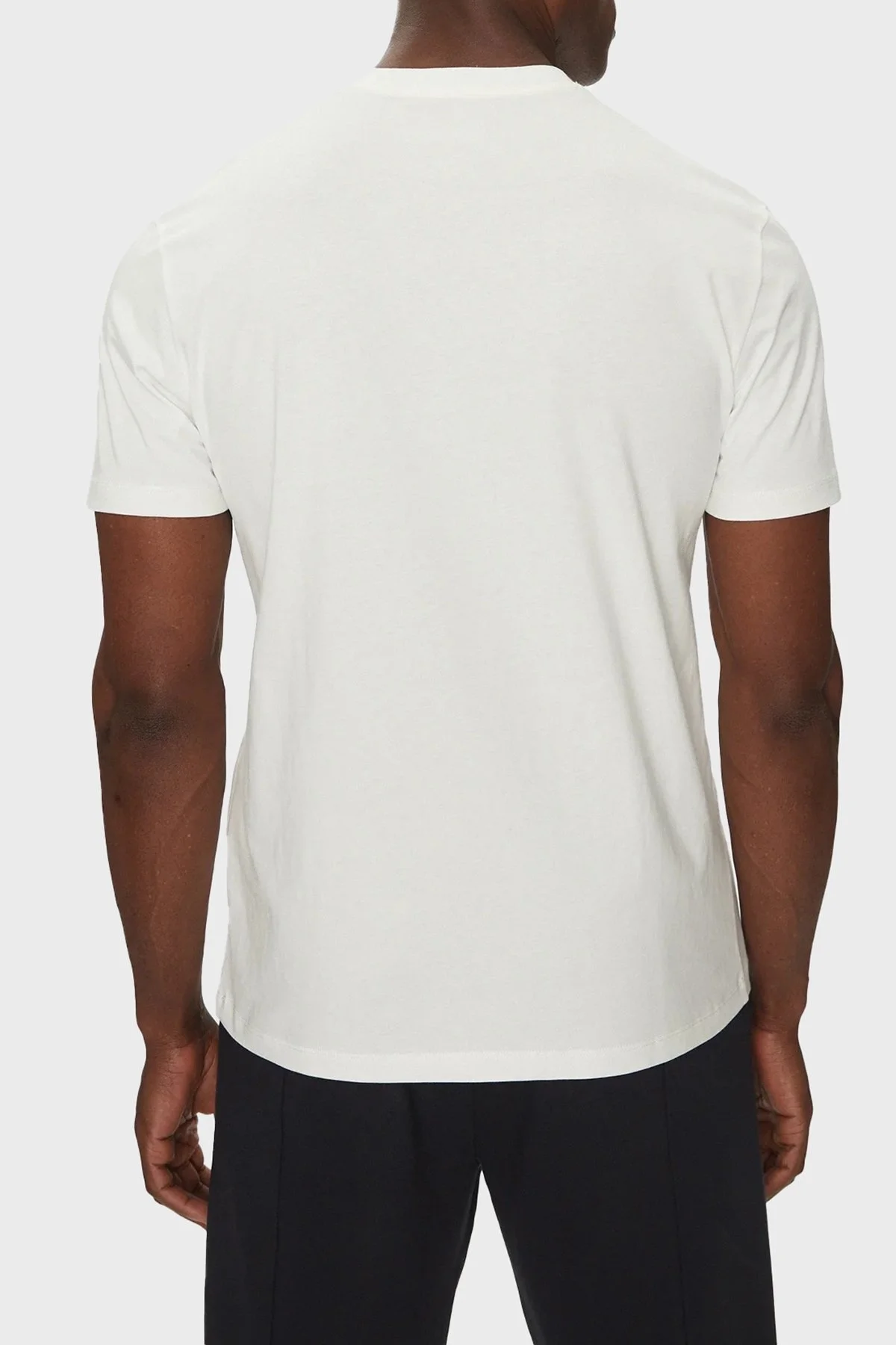 Armani Exchage Kabartmalı Logo Baskılı Pamuklu Regular Fit Bisiklet Yaka Erkek T Shirt XM000545 AF10361 U0009 BEYAZ - 8