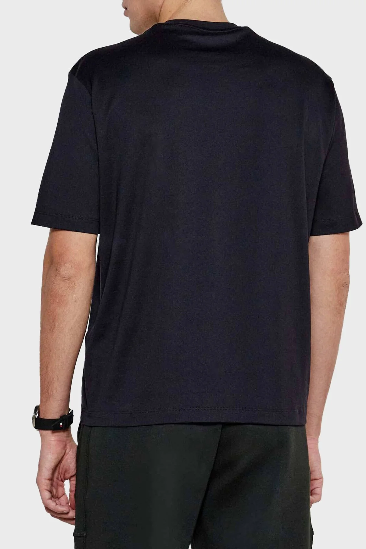 Armani Exchage Logo Baskılı % 100 Pamuk Regular Fit Bisiklet Yaka Erkek T Shirt XM000270 AF12112 UB101 LACİVERT - 7