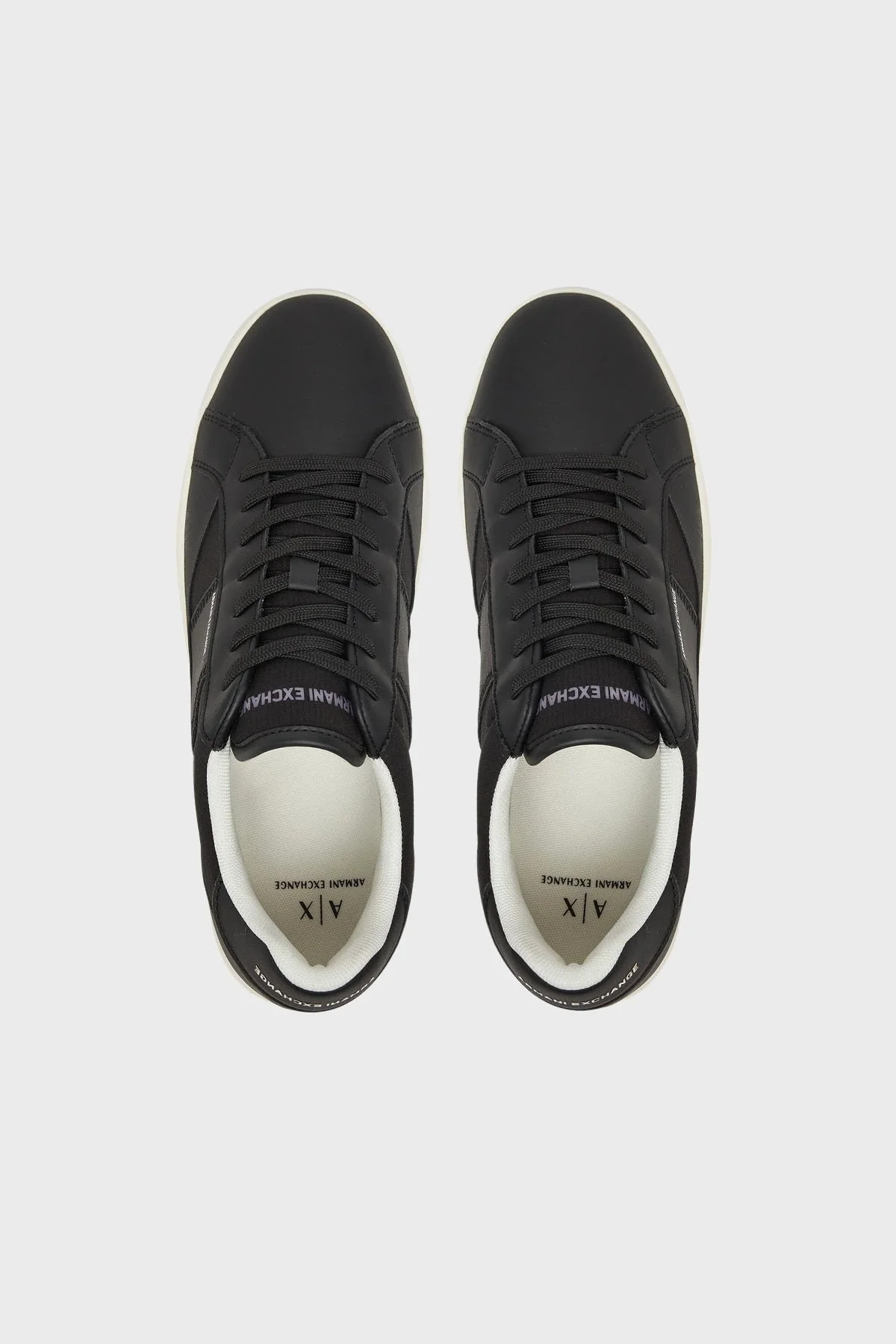 Armani Exchage Logo Baskılı Kalın Taban Sneaker Erkek Ayakkabı XUX241 XV911 K001 SİYAH - 9