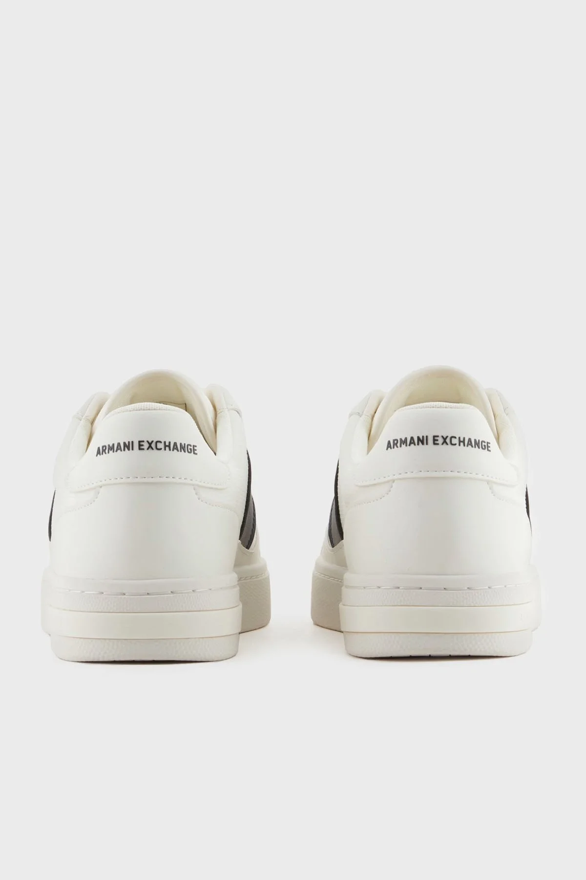 Armani Exchage Logo Baskılı Kalın Taban Sneaker Erkek Ayakkabı XUX241 XV911 U388 BEYAZ-LACİVERT - 6