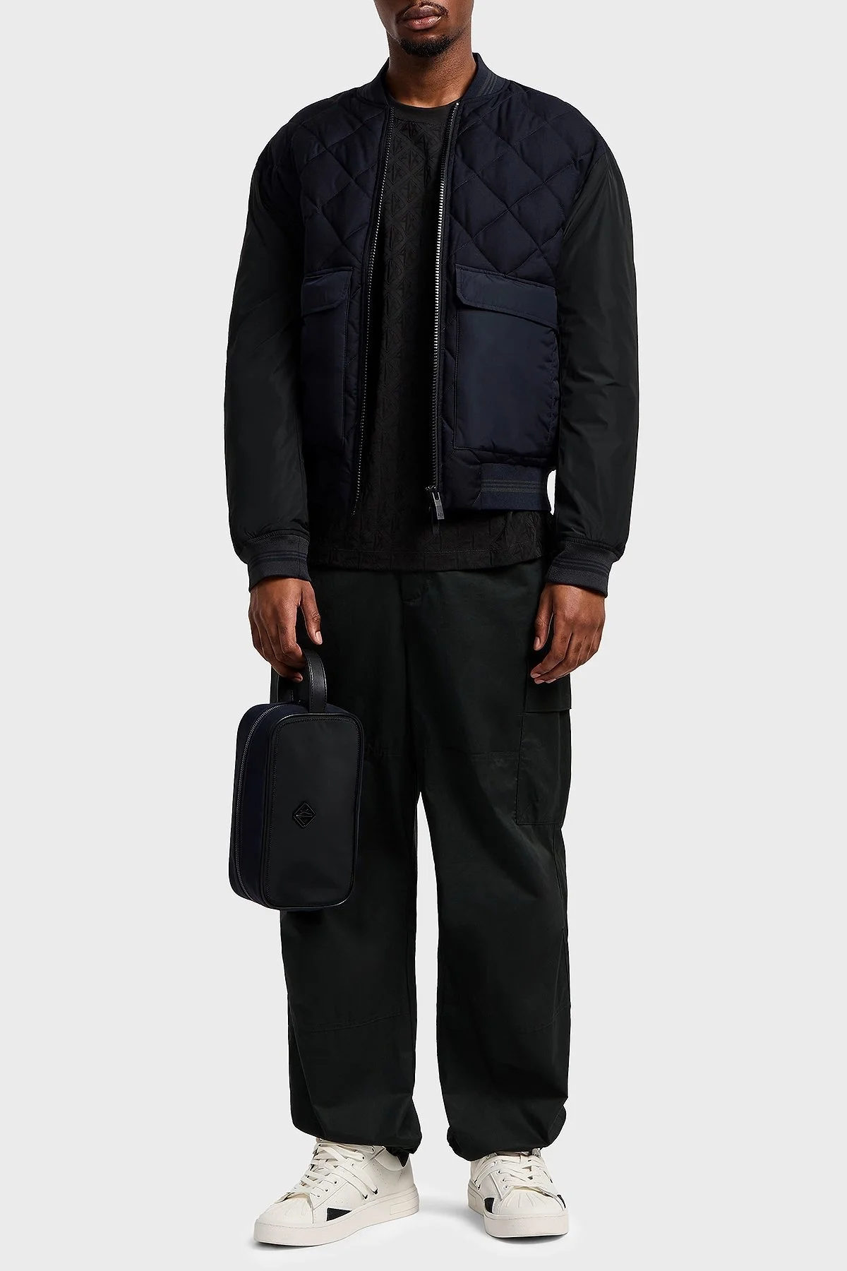 Armani Exchage Logo Baskılı Regular Fit Pamuklu Bisiklet Yaka Erkek T Shirt XM000268 AF10337 UB001 SİYAH - 3