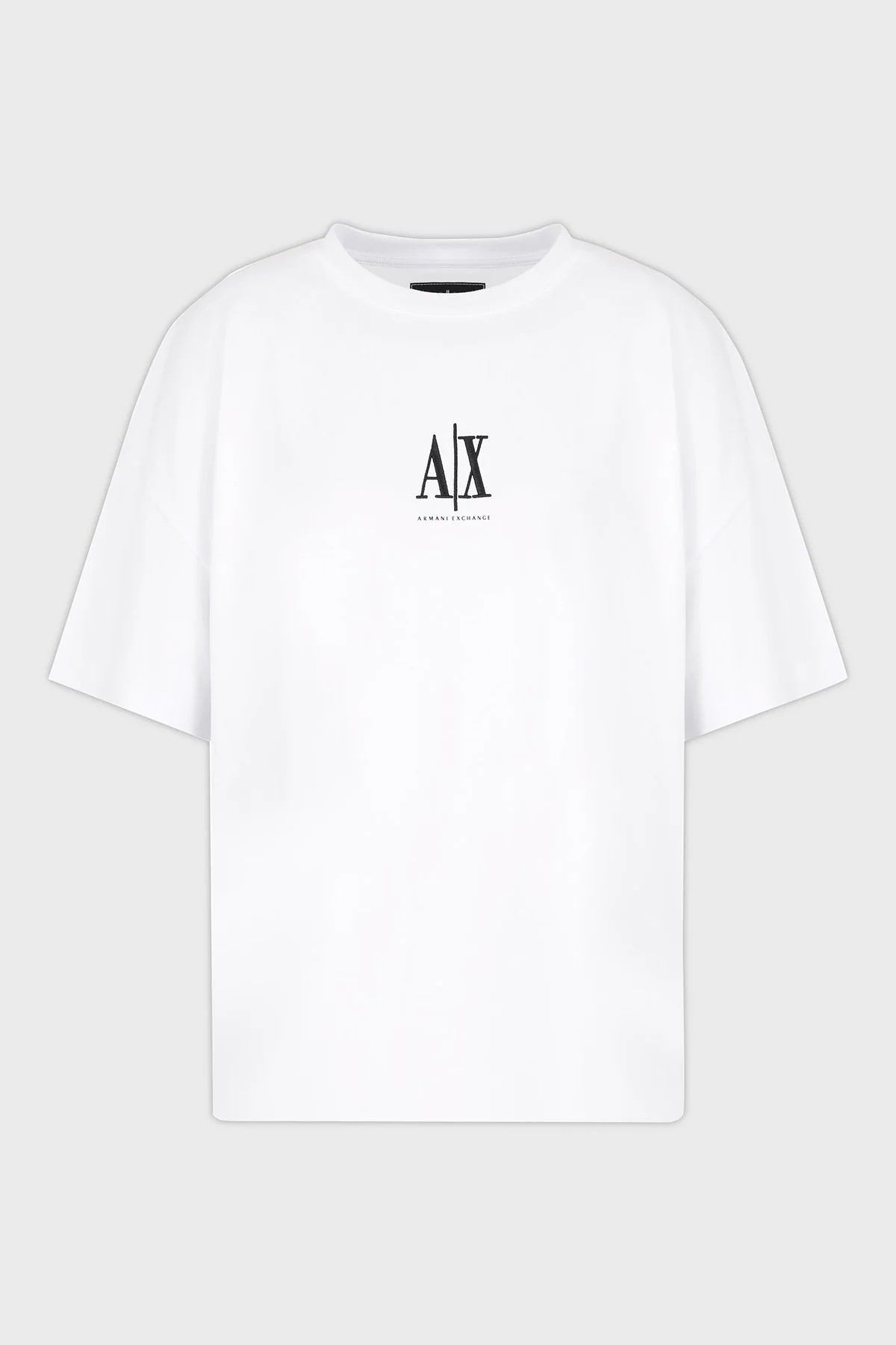 Armani Exchage Logo Baskılı Relaxed Fit Bisiklet Yaka Bayan T Shirt XW001182 AF15085 U0002 BEYAZ - 10