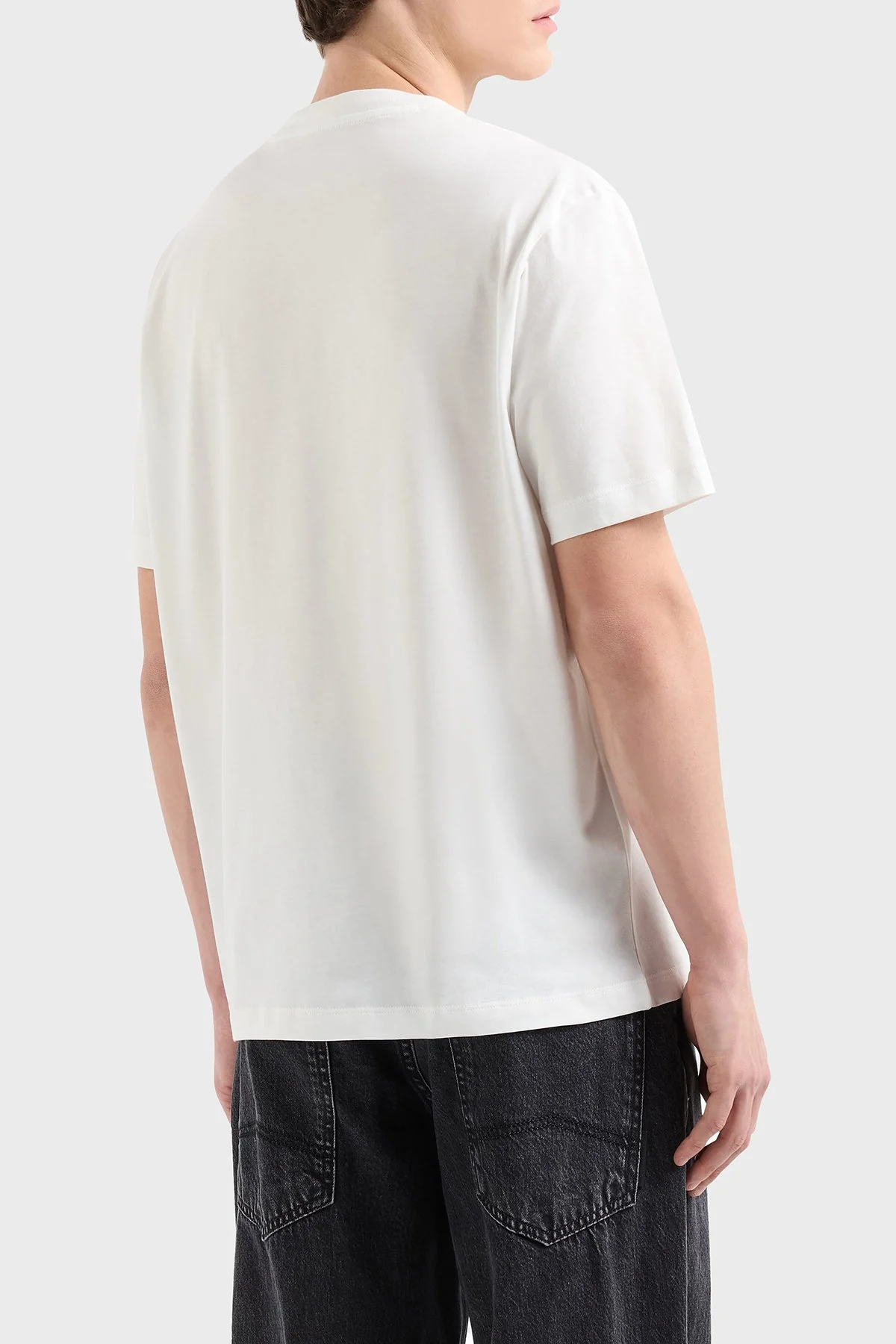 Armani Exchage Logolu % 100 Pamuk Regular Fit Erkek T Shirt XM000572 AF10334 U0009 BEYAZ - 8