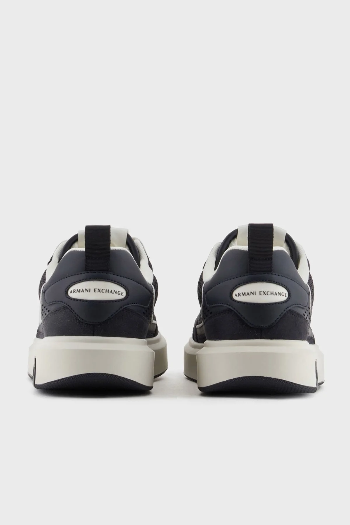 Armani Exchage Logolu File Detaylı Sneaker Erkek Ayakkabı XUX242 XV912 U385 LACİVERT-EKRU - 13