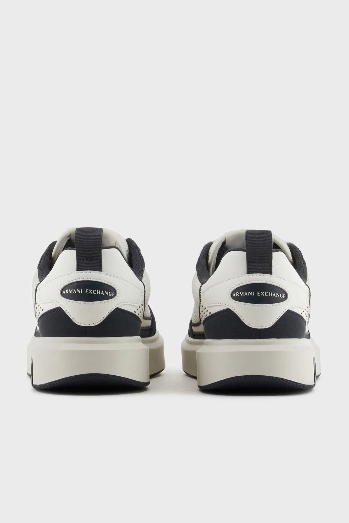 Armani Exchage Logolu File Detaylı Sneaker Erkek Ayakkabı XUX242 XV912 U389 EKRU-LACİVERT - 13