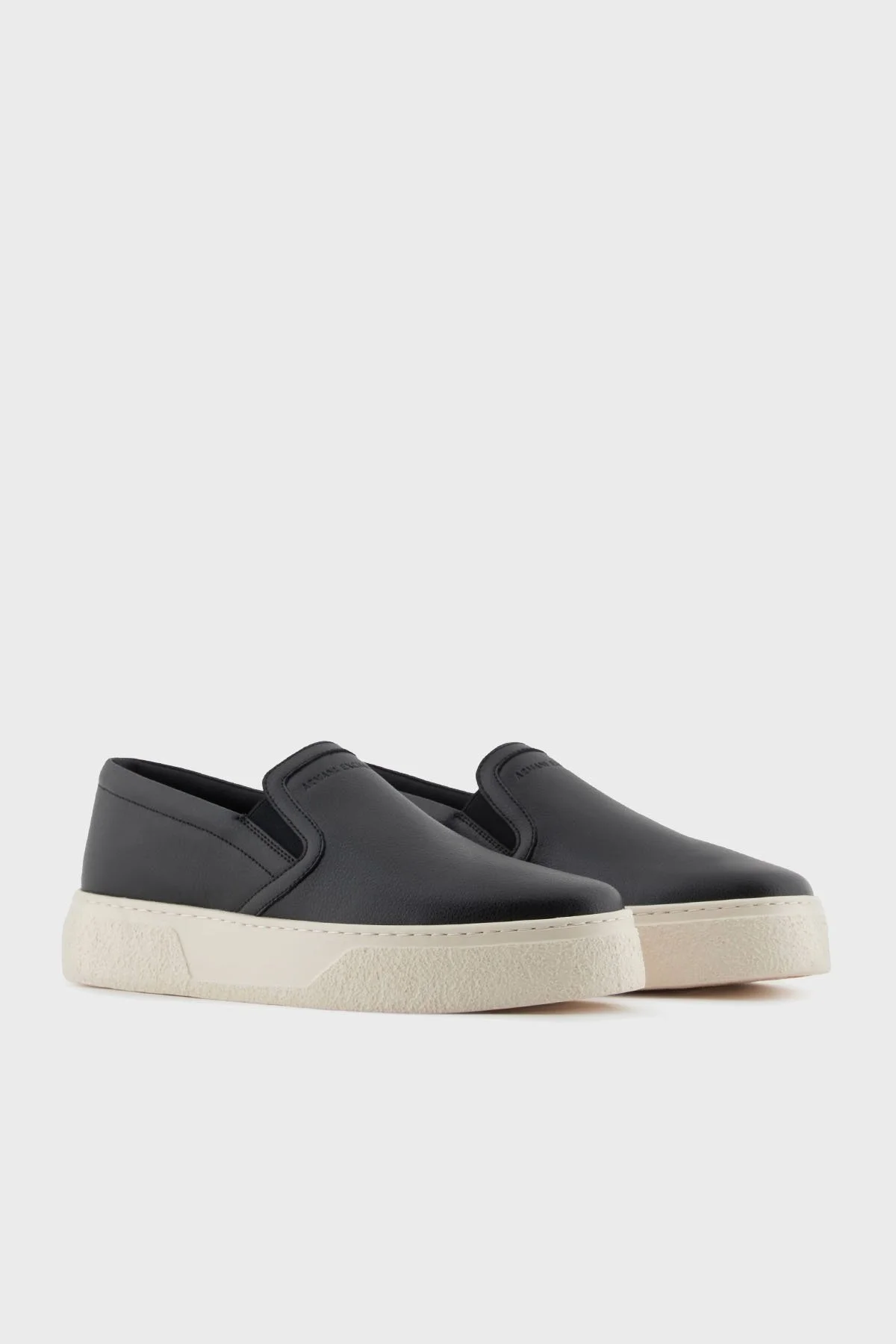 Armani Exchage Logolu Kalın Taban Slip-On Sneaker Erkek Ayakkabı XUY012 XV799 00002 SİYAH - 2