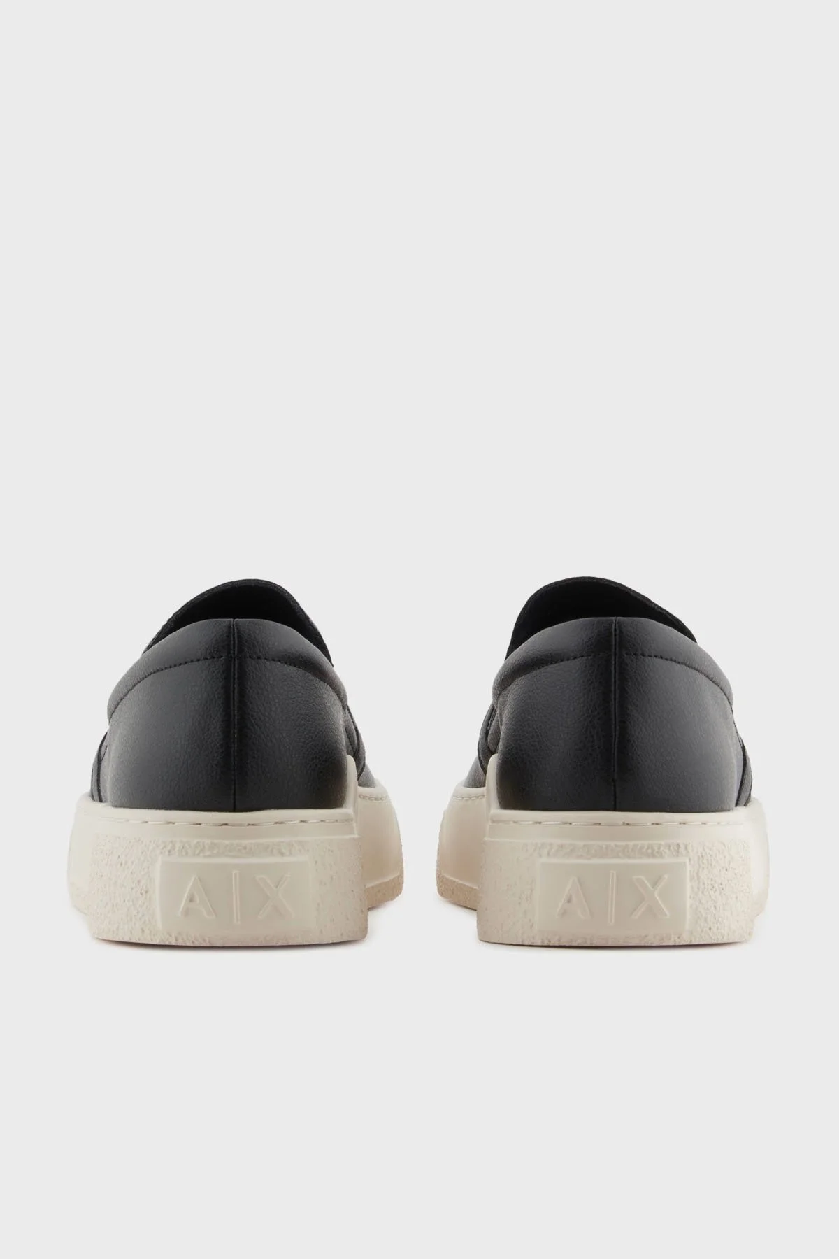 Armani Exchage Logolu Kalın Taban Slip-On Sneaker Erkek Ayakkabı XUY012 XV799 00002 SİYAH - 5