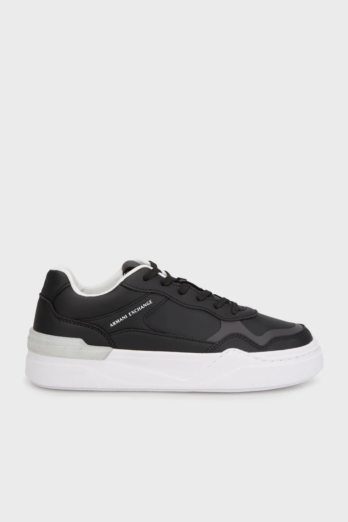 Armani Exchage Logolu Kalın Taban Sneaker Erkek Ayakkabı XUX219 XV857 K001 SİYAH - 5