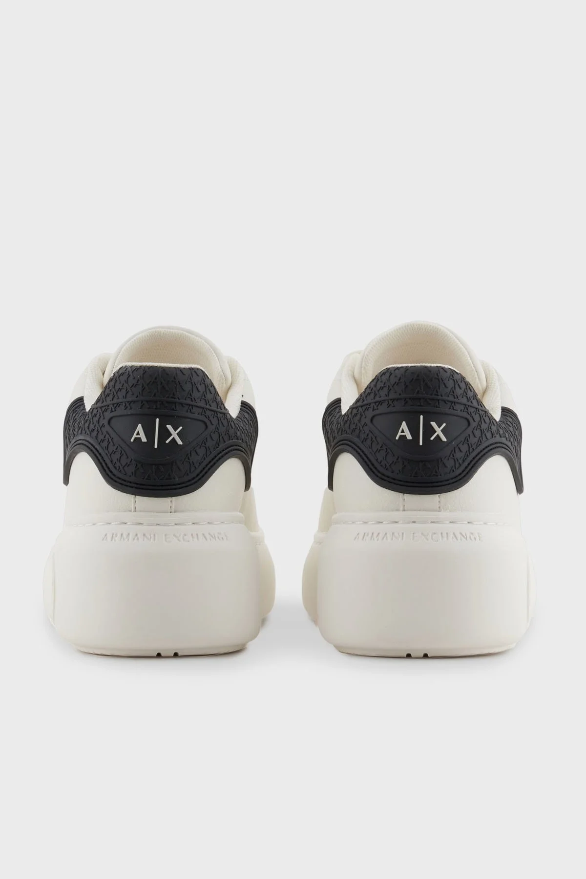 Armani Exchage Logolu Platform Taban Sneaker Bayan Ayakkabı XDX188 XV937 N480 BEYAZ-SİYAH - 13