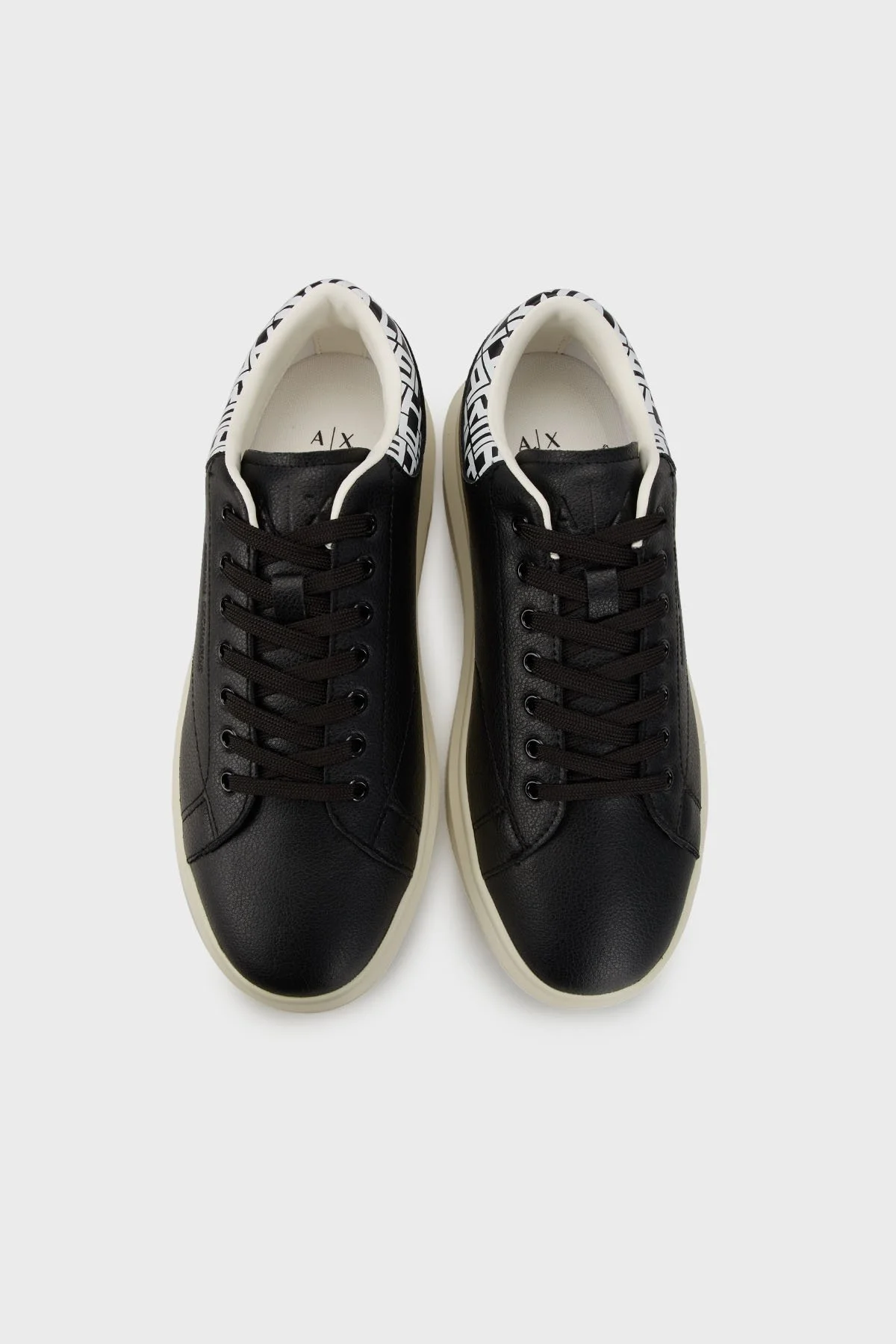 Armani Exchage Logolu Sneaker Erkek Ayakkabı XUX123 XV761 N814 SİYAH-BEYAZ - 9