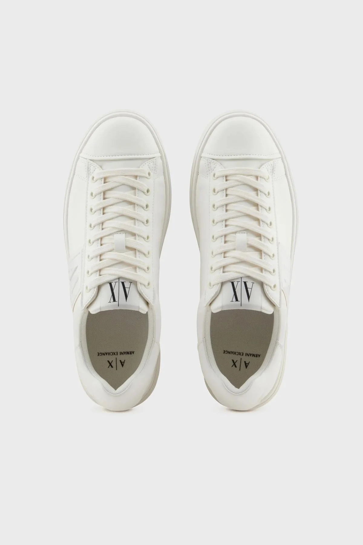 Armani Exchage Logolu Sneaker Erkek Ayakkabı XUX252 XV805 M801 EKRU - 3