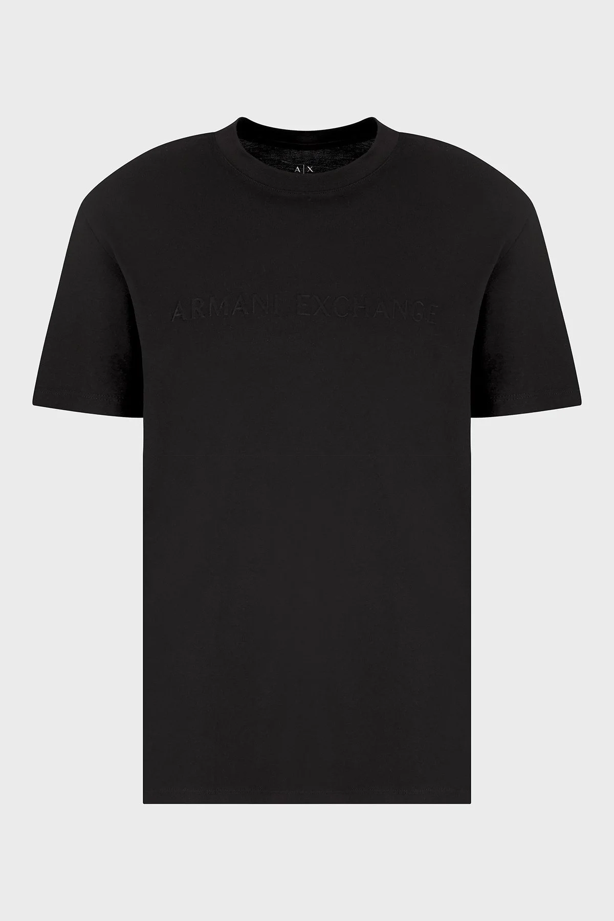 Armani Exchage Pamuklu Kabartmalı Logo Baskılı Regular Fit Bisiklet Yaka Erkek T Shirt XM000554 AF10356 UC001 SİYAH - 10