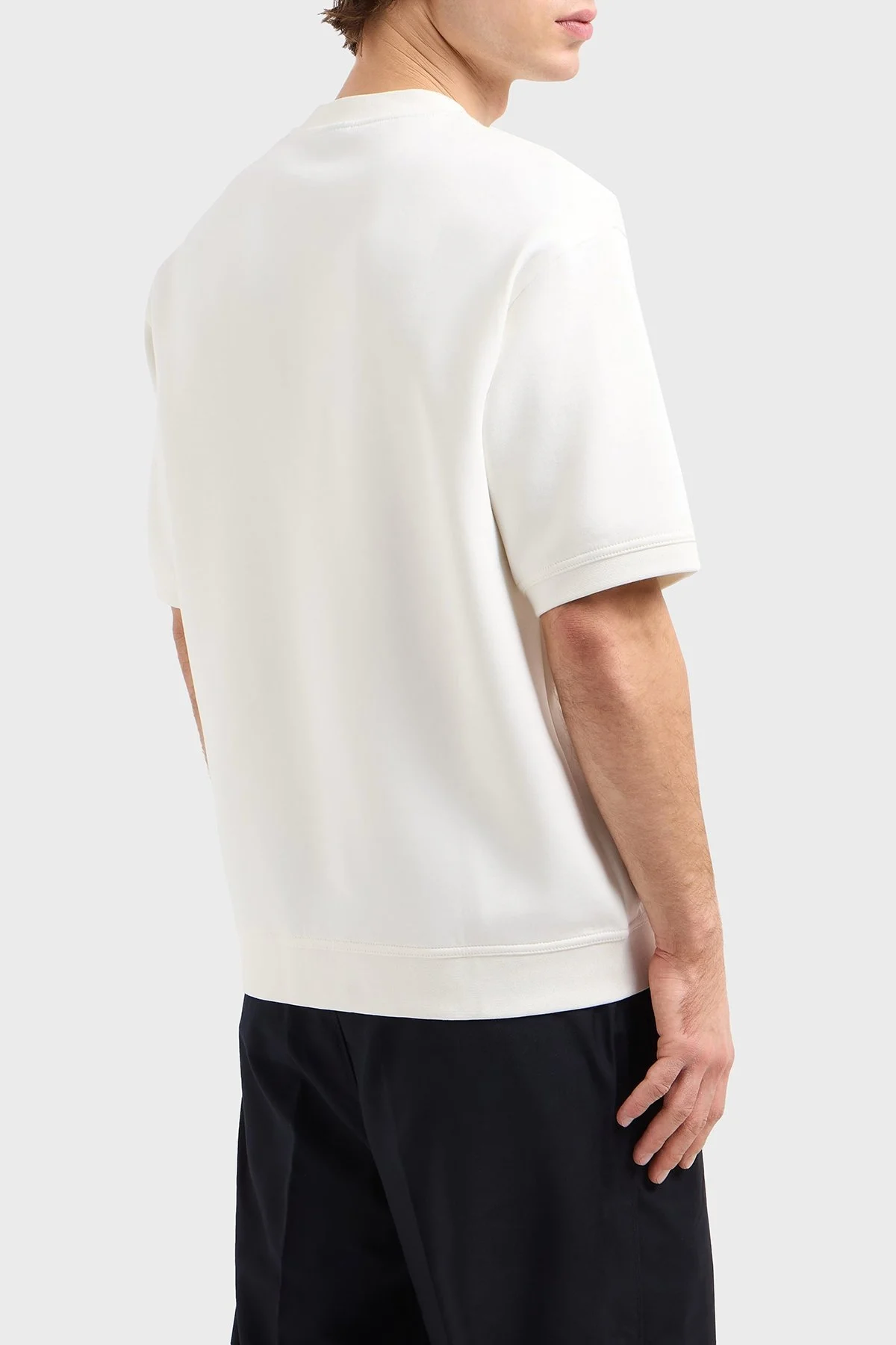 Armani Exchage Streç Pamuklu Regular Fit Bisiklet Yaka Erkek T Shirt XM000290 AF10818 U0009 BEYAZ - 8