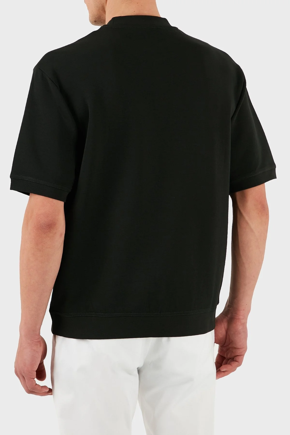 Armani Exchage Streç Pamuklu Regular Fit Bisiklet Yaka Erkek T Shirt XM000290 AF10818 UB001 SİYAH - 9