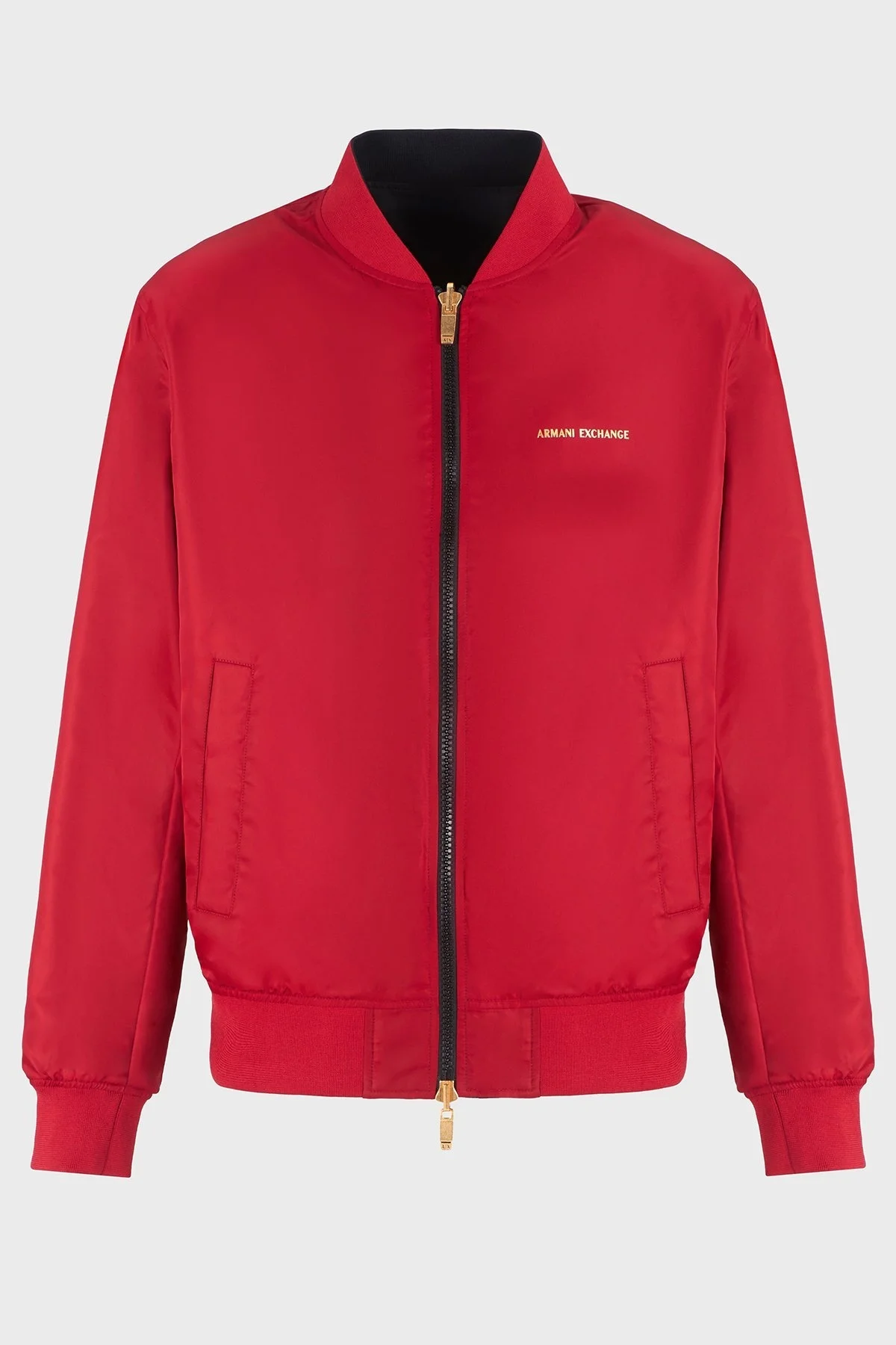 Armani Exchance İşlemeli Regular Fit Çift Taraflı Bomber Erkek Ceket XM000189 AF12011 MC057 SİYAH - 13