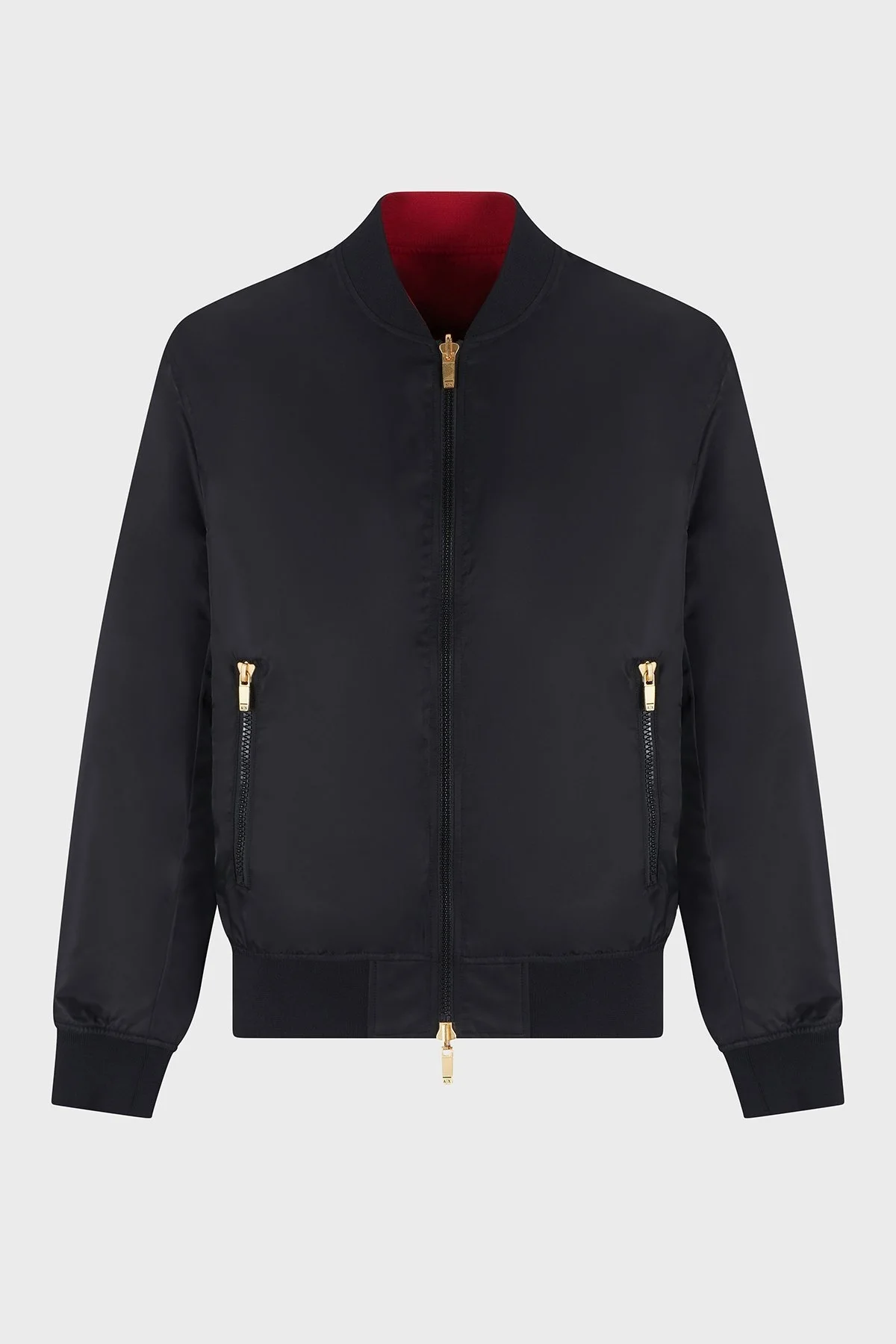 Armani Exchance İşlemeli Regular Fit Çift Taraflı Bomber Erkek Ceket XM000189 AF12011 MC057 SİYAH - 14