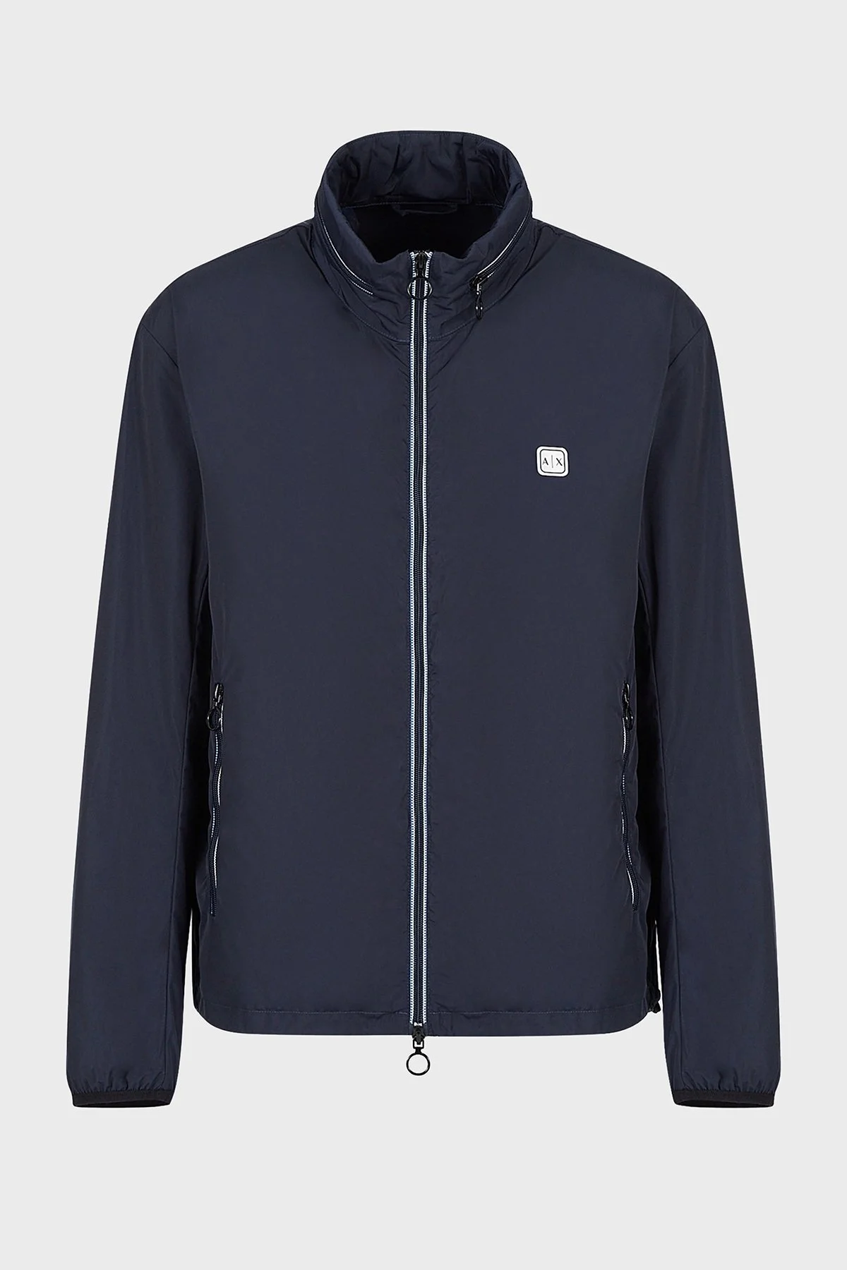 Armani Exchance Rüzgar Geçirmez Regular Fit Gizli Kapüşonlu Dik Yaka Erkek Ceket 8NZB07 ZNWFZ 15BA LACİVERT - 12