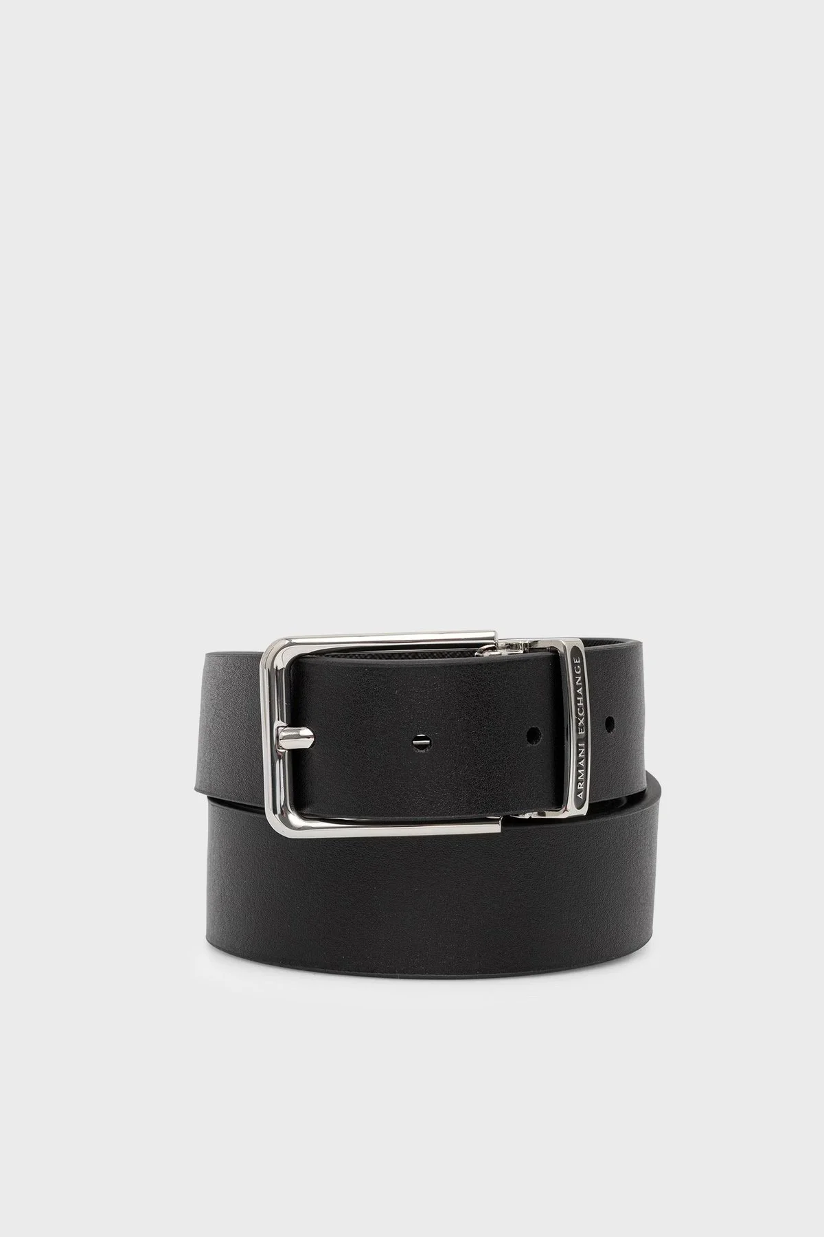Armani Exchange % 100 Deri Logolu Erkek Kemer XM002660 AF22850 MC105 SİYAH - 1