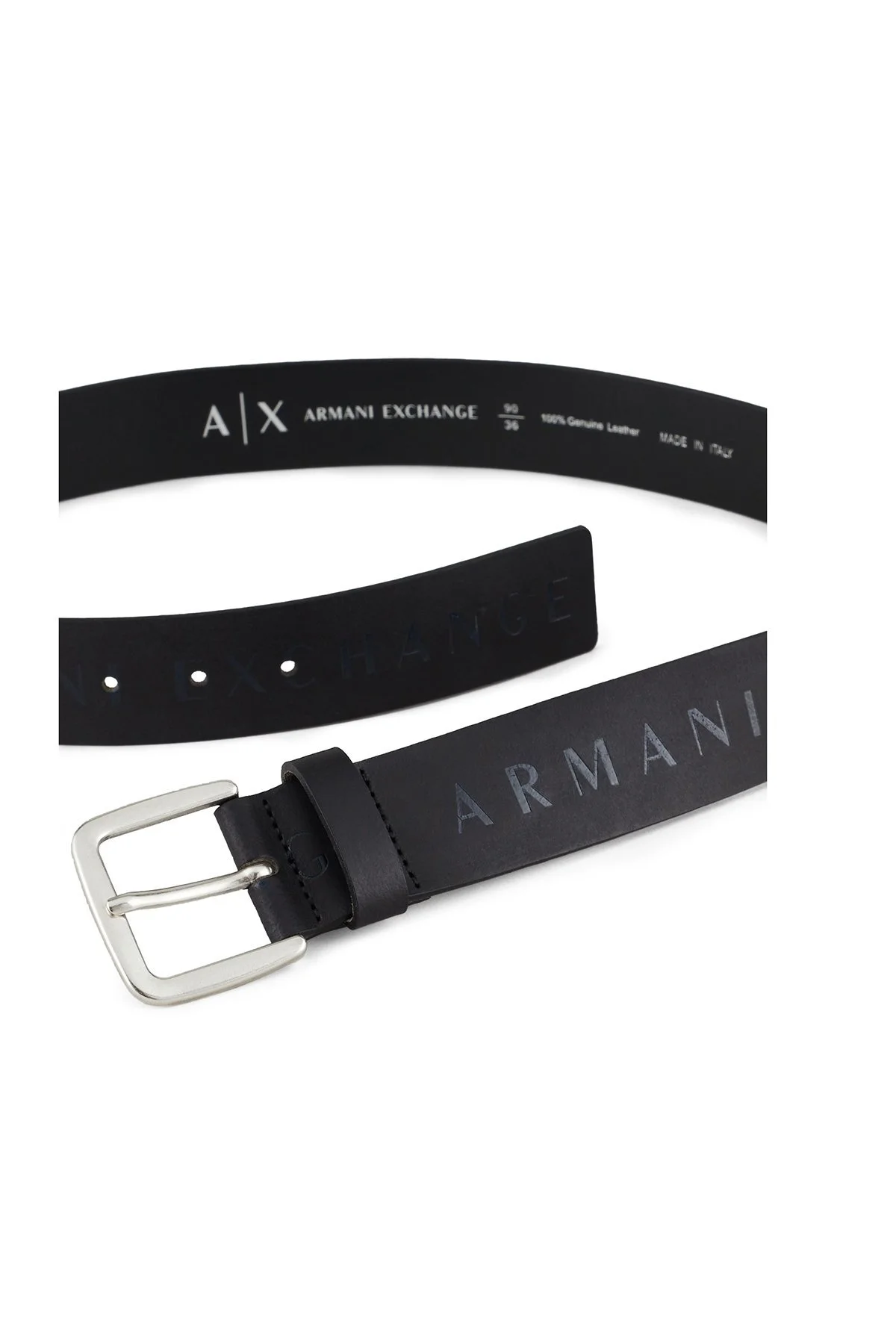 Armani Exchange % 100 Hakiki Deri Bayan Kemer 951185 CC529 00020 SİYAH - 3