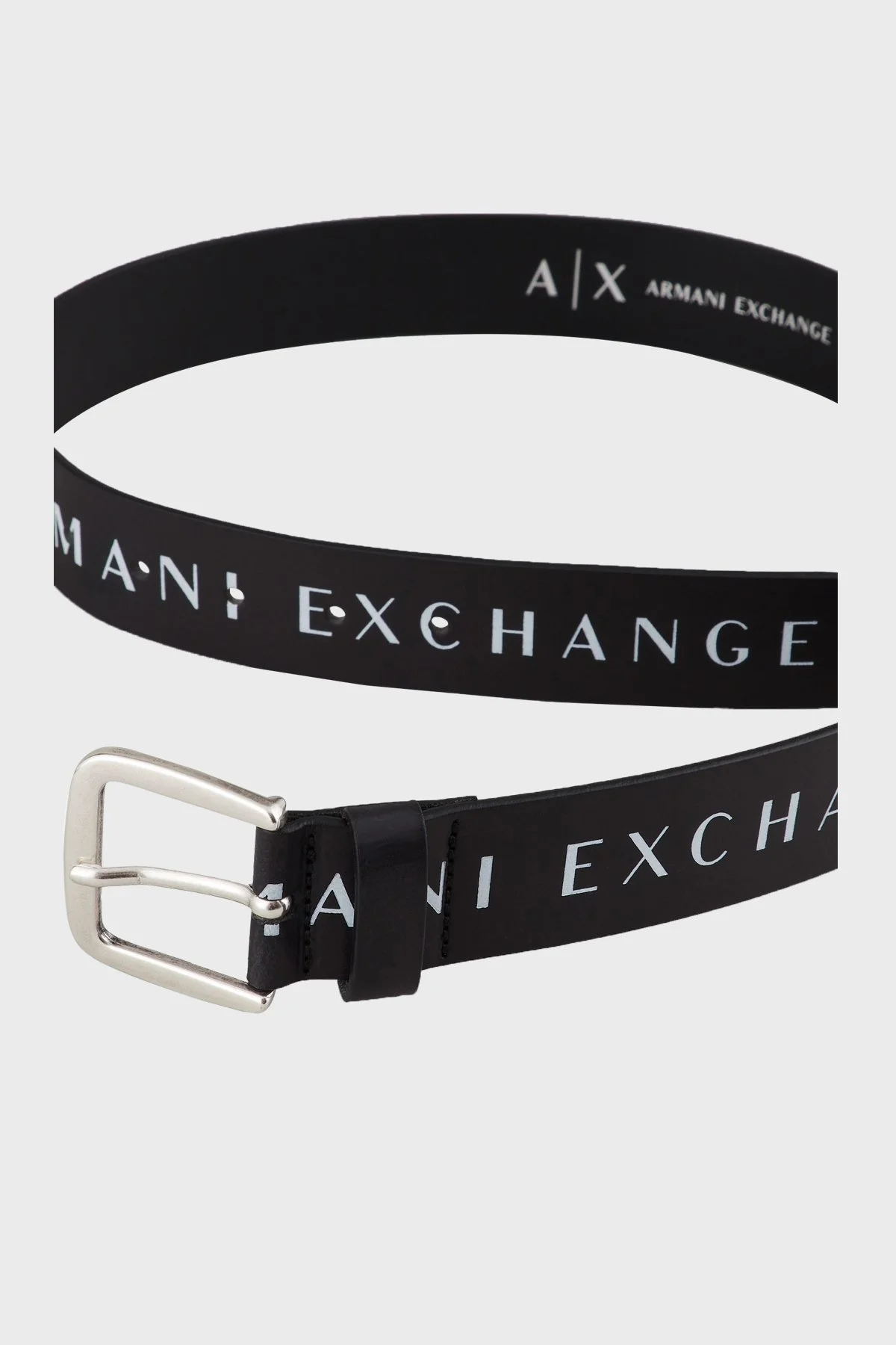 Armani Exchange % 100 Hakiki Deri Bayan Kemer 951185 CC529 07321 SİYAH-BEYAZ - 2