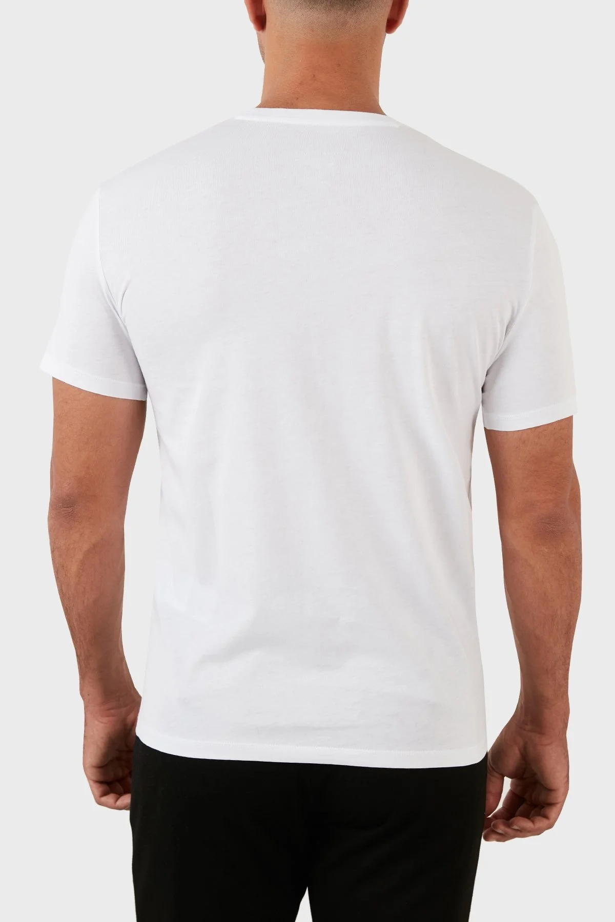 Armani Exchange % 100 Organik Pamuk Regular Fit Bisiklet Yaka Erkek T Shirt 6LZTKE ZJ8EZ 1100 BEYAZ - 2