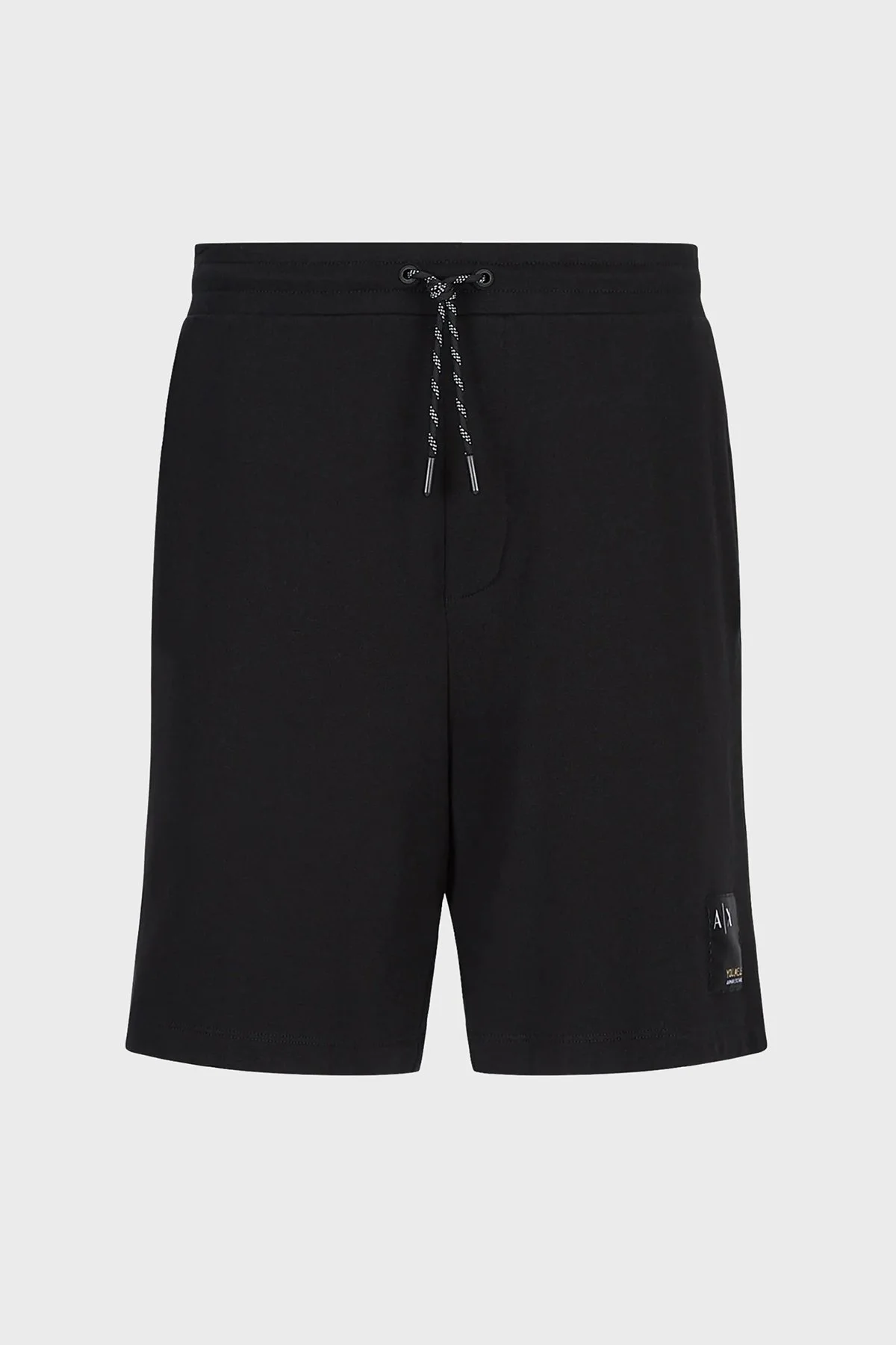 Armani Exchange % 100 Pamuk Belden Bağlamalı Cepli Erkek Short 6LZSAY ZJFAZ 1200 SİYAH - 5