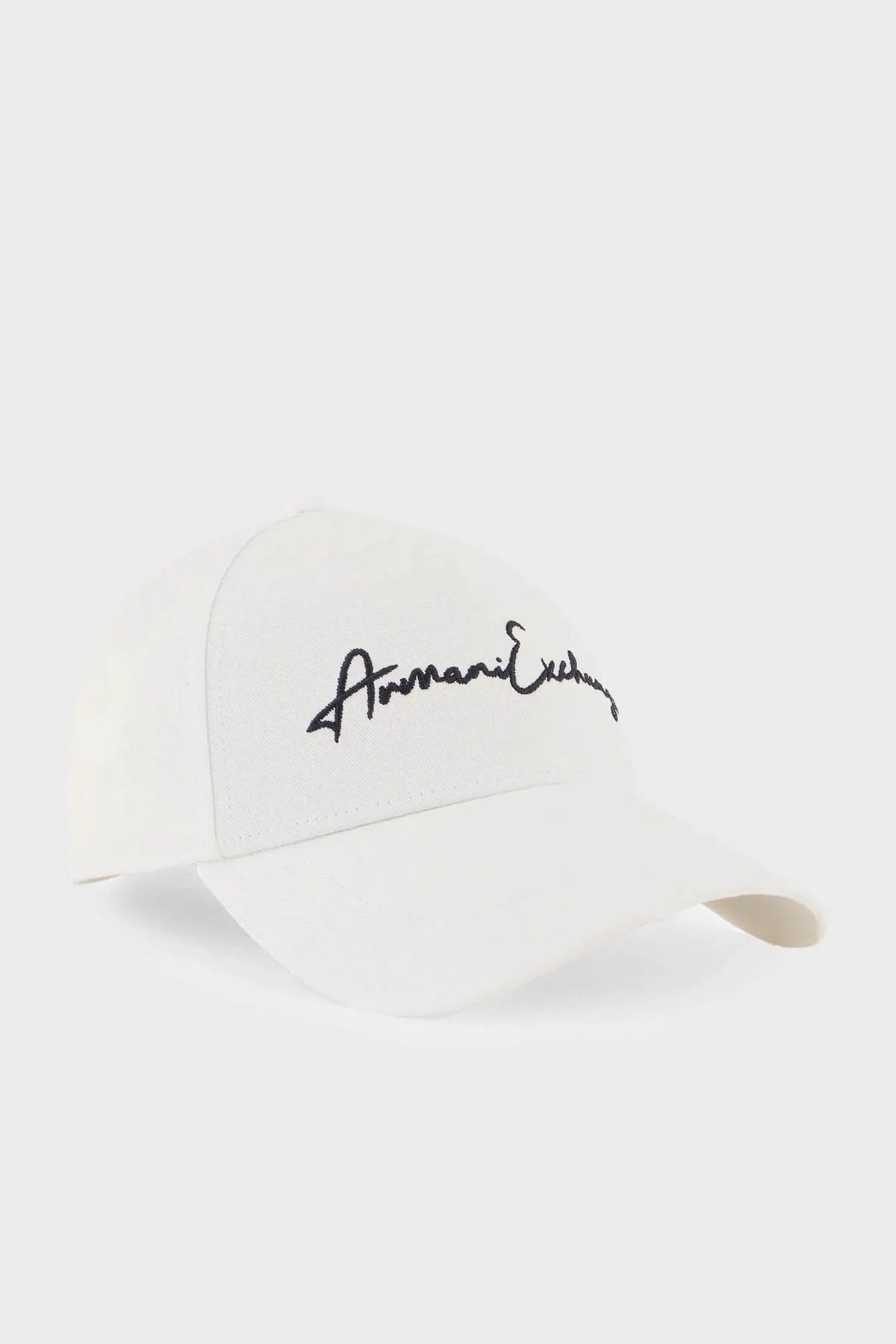 Armani Exchange % 100 Pamuk Gabardin Erkek Şapka 954224 CC516 01519 BEYAZ - 1