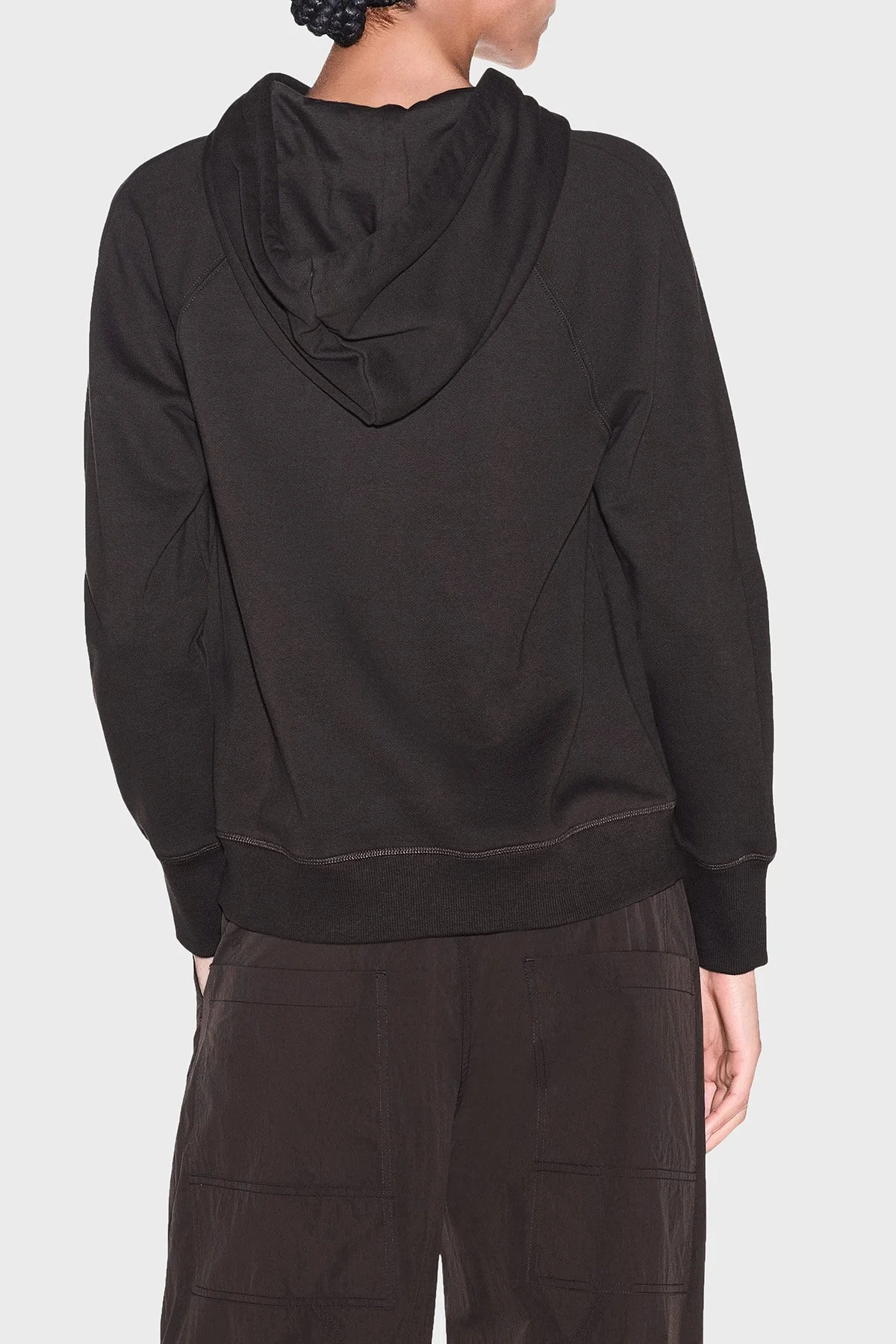 Armani Exchange %100 Pamuk Kapüşonlu Kadın Sweat XW002399 AF25527 U6032 Kahve - 3