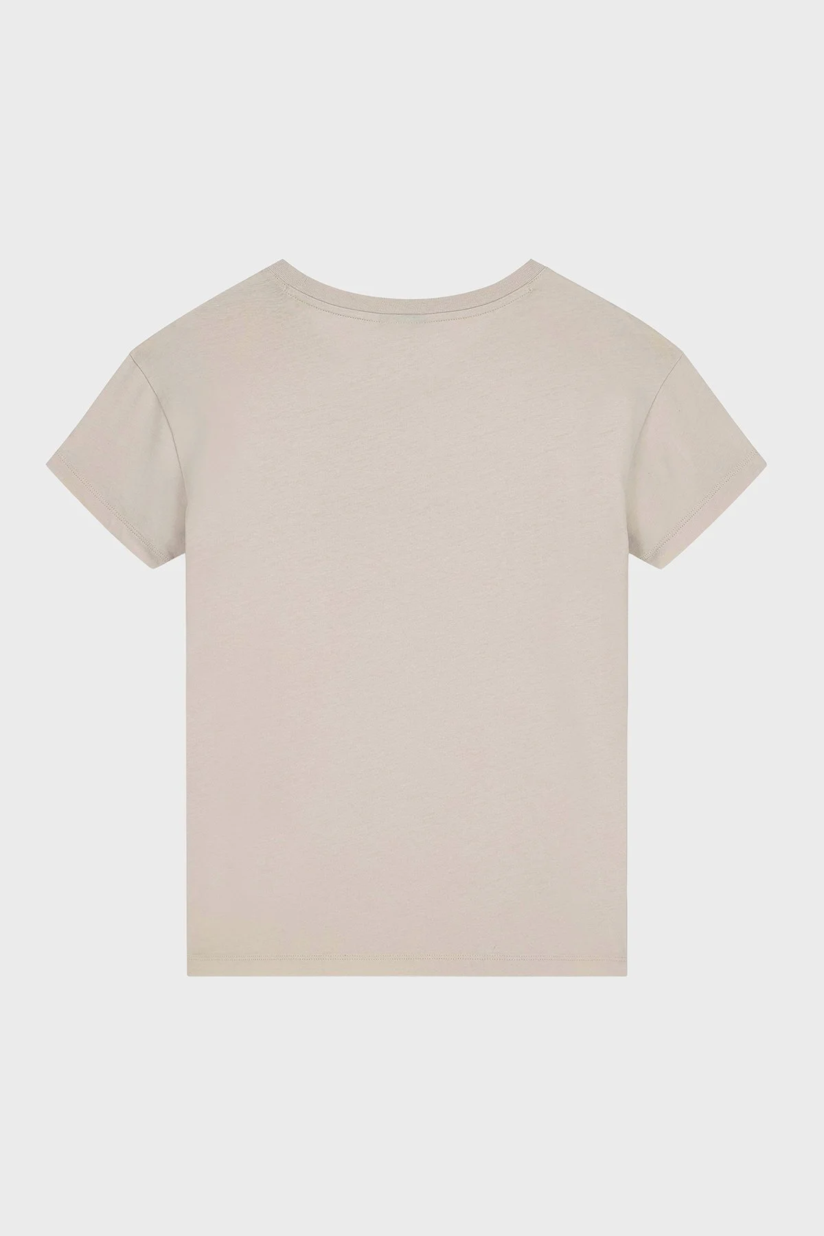 Armani Exchange %100 Pamuk Logolu Bisiklet Yaka Kadın T Shirt XW002957 AF10356 U1039 Ekru - 6