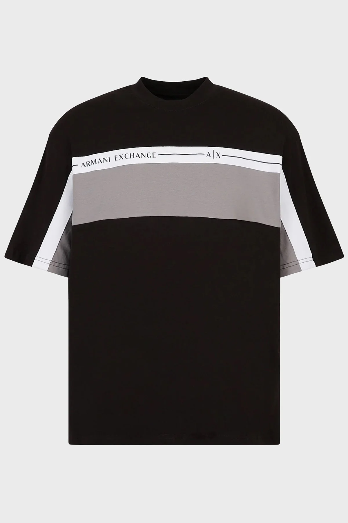 Armani Exchange % 100 Pamuk Loose Fit Bisiklet Yaka Erkek T Shirt 3RZMFD ZJGEZ 52AF SİYAH - 5