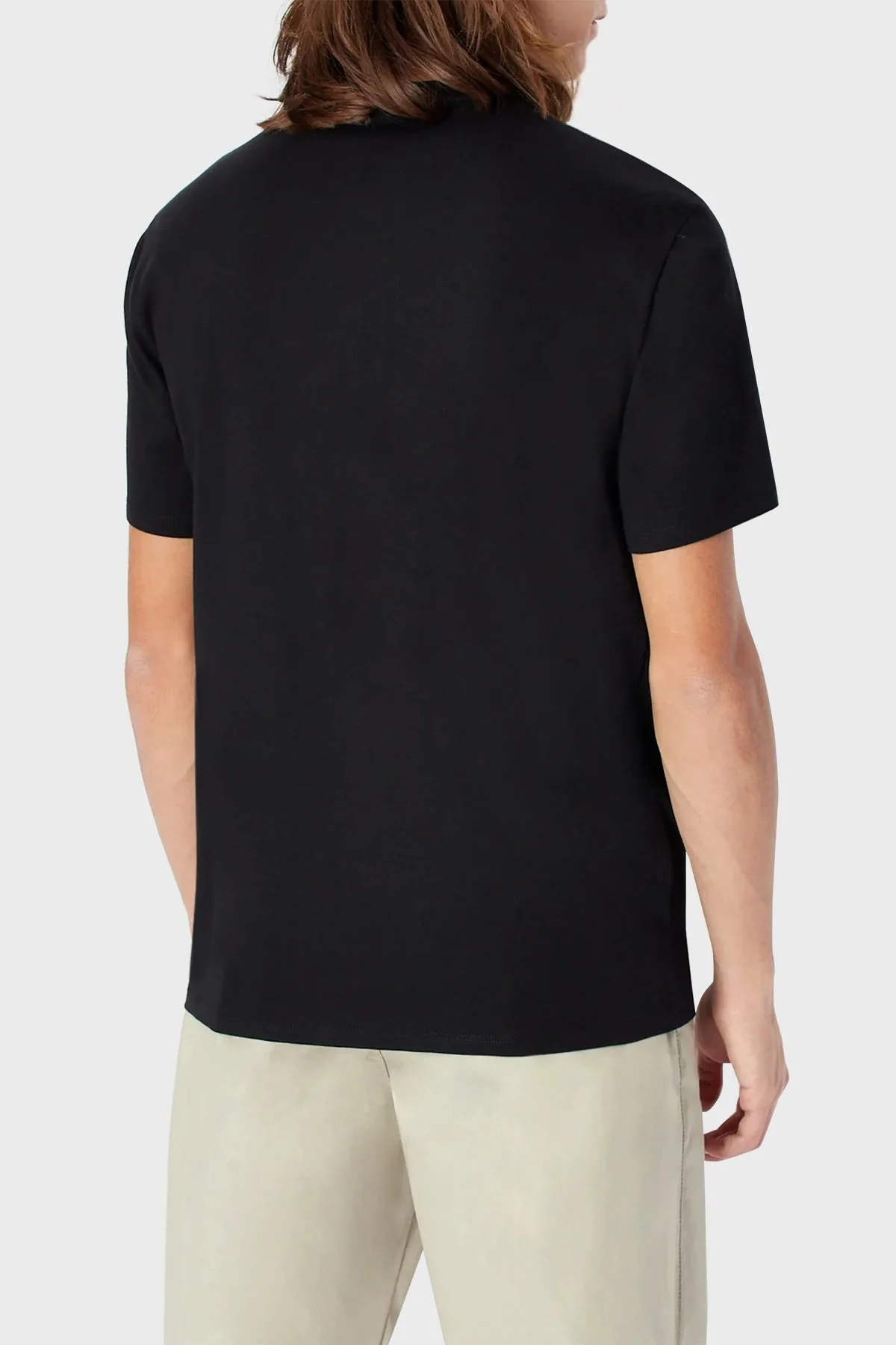 Armani Exchange % 100 Pamuk Regular Fit Bisiklet Yaka Erkek T Shirt 3RZTBF ZJ9TZ 1200 SİYAH - 2