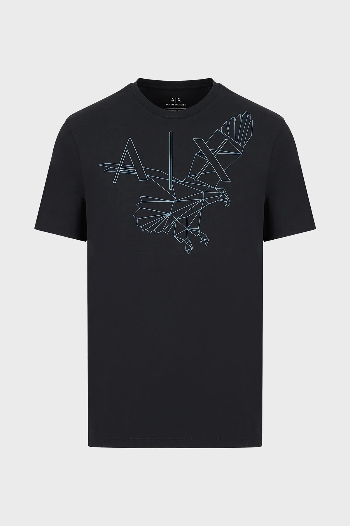 Armani Exchange % 100 Pamuk Regular Fit Bisiklet Yaka Erkek T Shirt 3RZTBF ZJ9TZ 1510 LACİVERT - 4