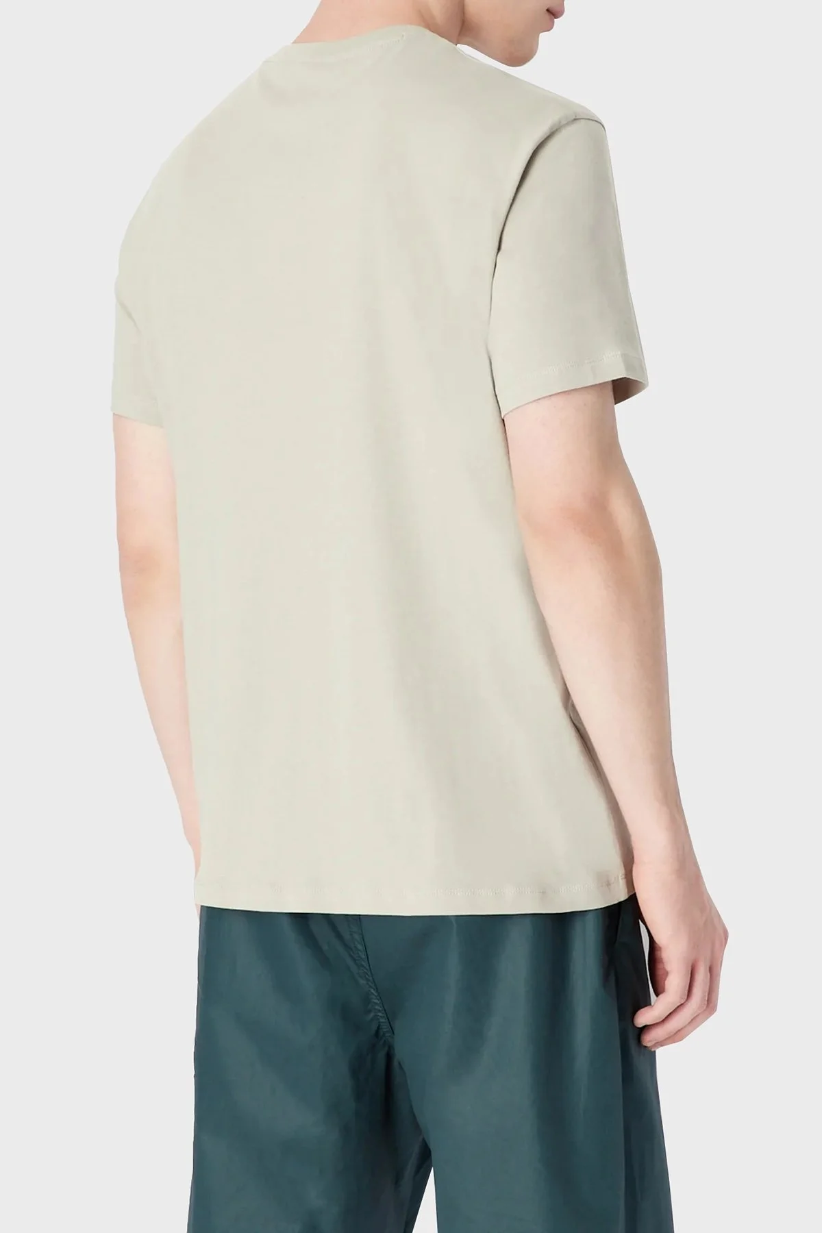 Armani Exchange % 100 Pamuk Regular Fit Bisiklet Yaka Erkek T Shirt 3RZTHS ZJH4Z 1940 BEJ - 3