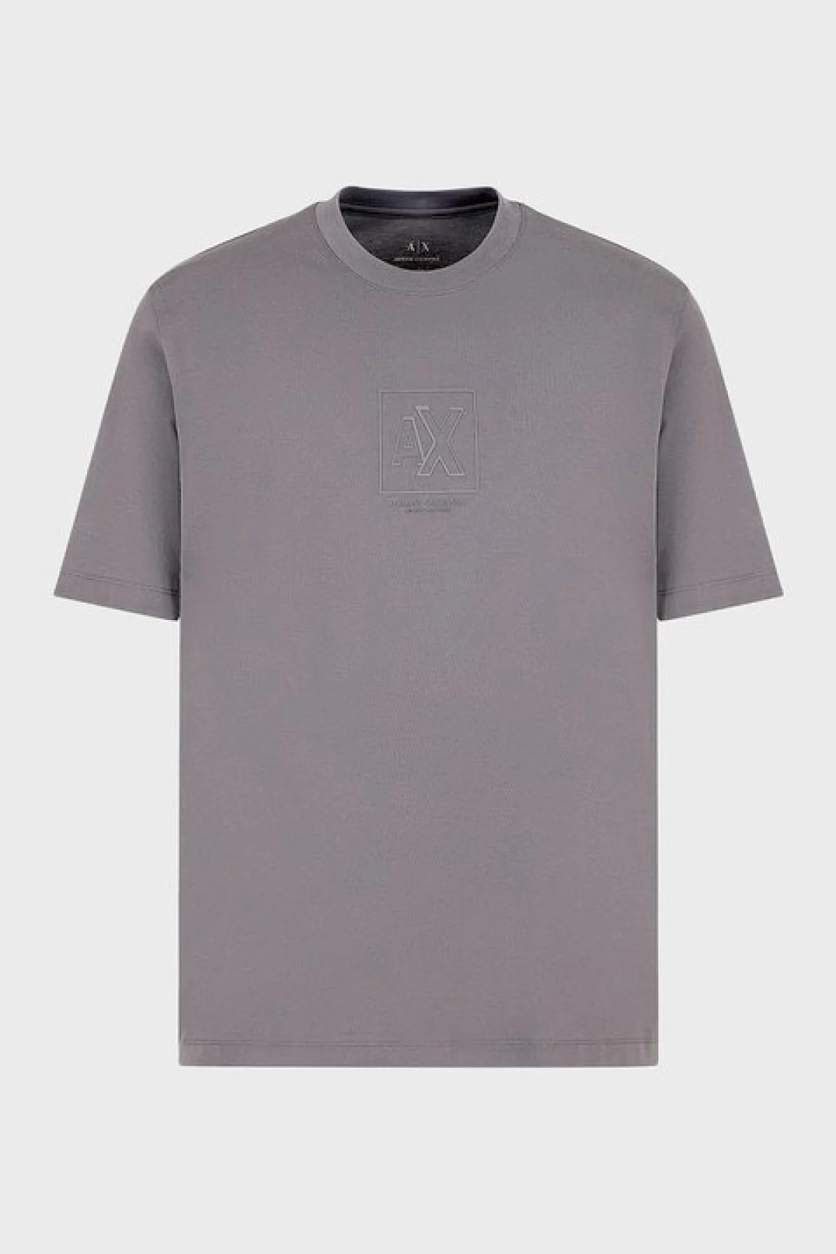 Armani Exchange % 100 Pamuk Regular Fit Bisiklet Yaka Erkek T Shirt 6DZTLE ZJ9JZ 19AA GRİ - 5