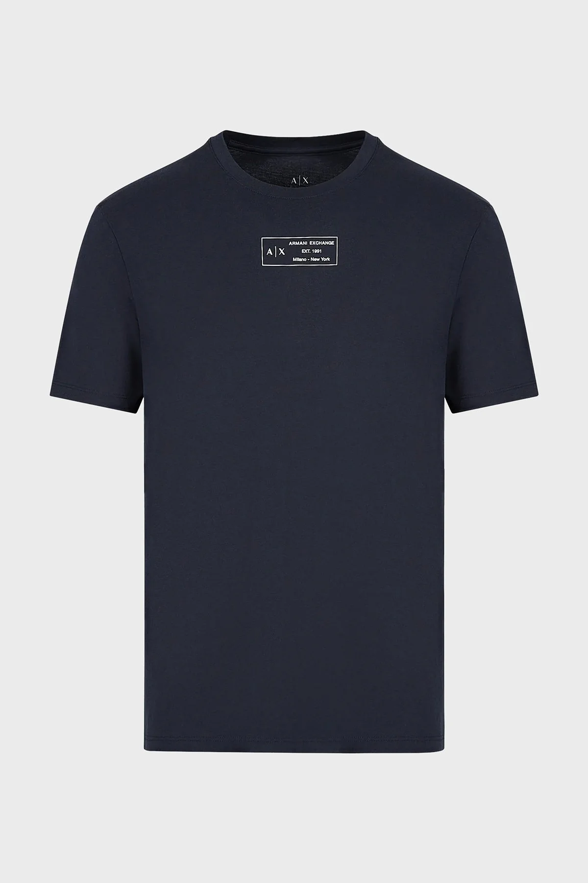 Armani Exchange % 100 Pamuk Regular Fit Bisiklet Yaka Erkek T Shirt 6LZTCL ZJFCZ 1510 LACİVERT - 4