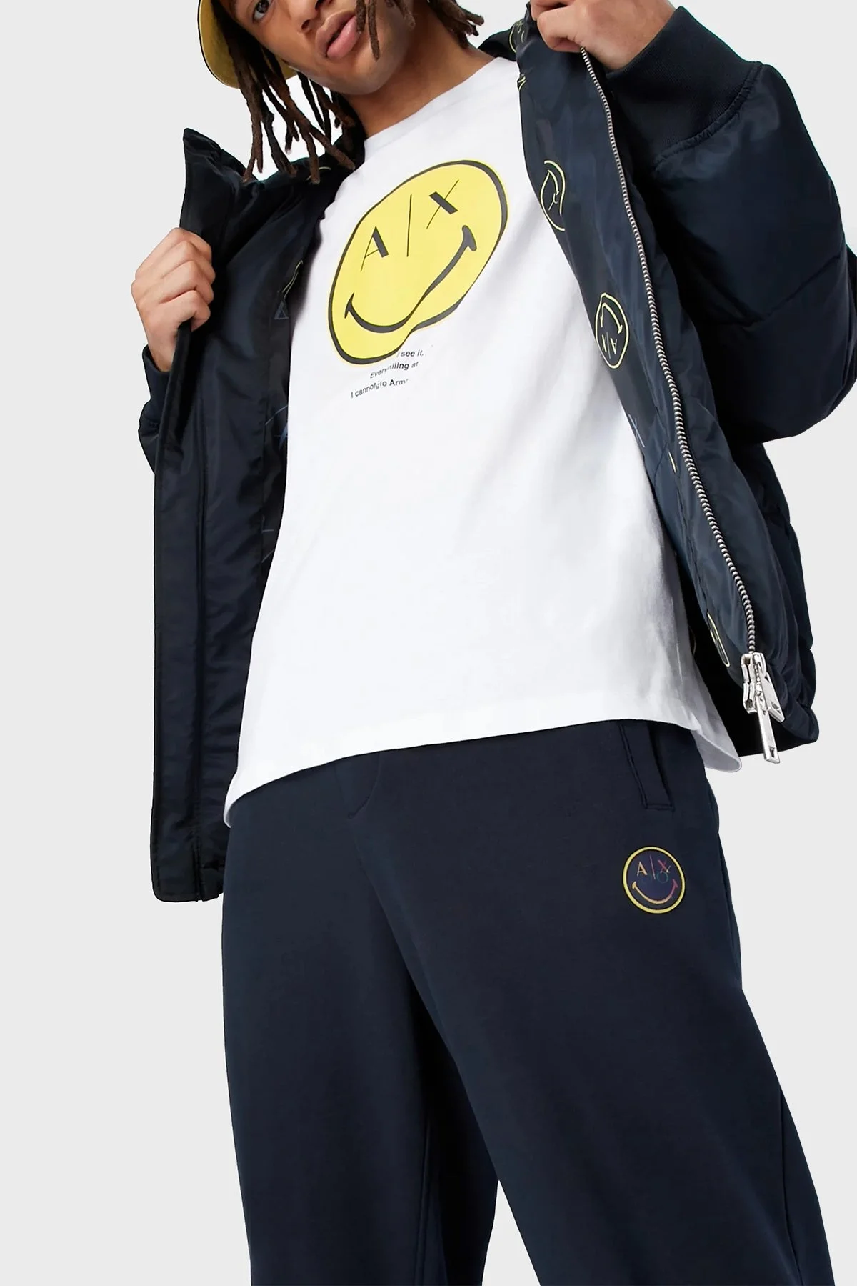 Armani Exchange % 100 Pamuk Regular Fit Bisiklet Yaka Erkek T Shirt 6LZTJS ZJ8EZ 51AE BEYAZ - 4