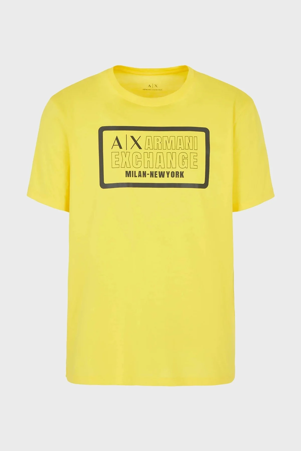 Armani Exchange % 100 Pamuk Regular Fit Bisiklet Yaka Erkek T Shirt 6RZTAD ZJA5Z 1689 SARI - 4