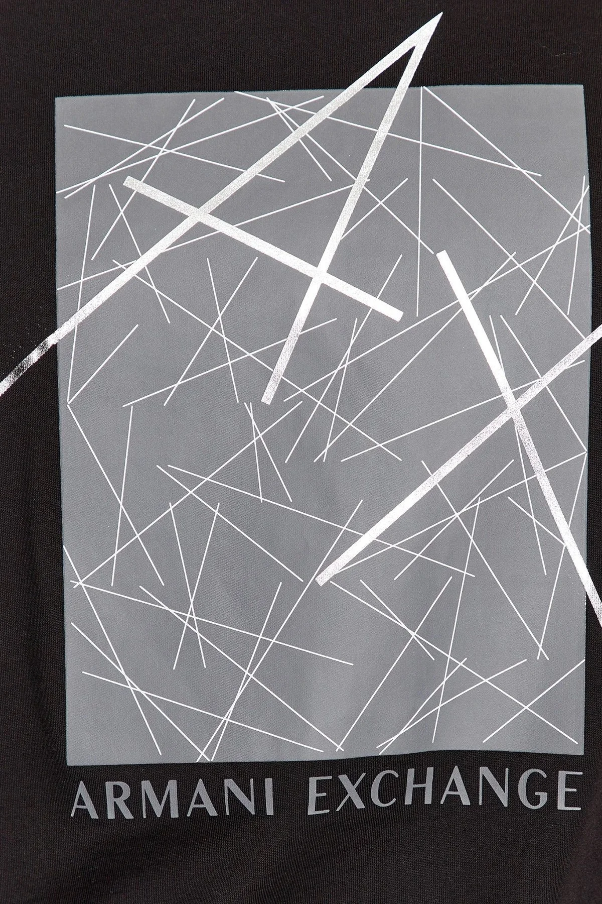 Armani Exchange % 100 Pamuk Regular Fit Bisiklet Yaka Erkek T Shirt 6RZTJT ZJBYZ 1200 SİYAH - 4