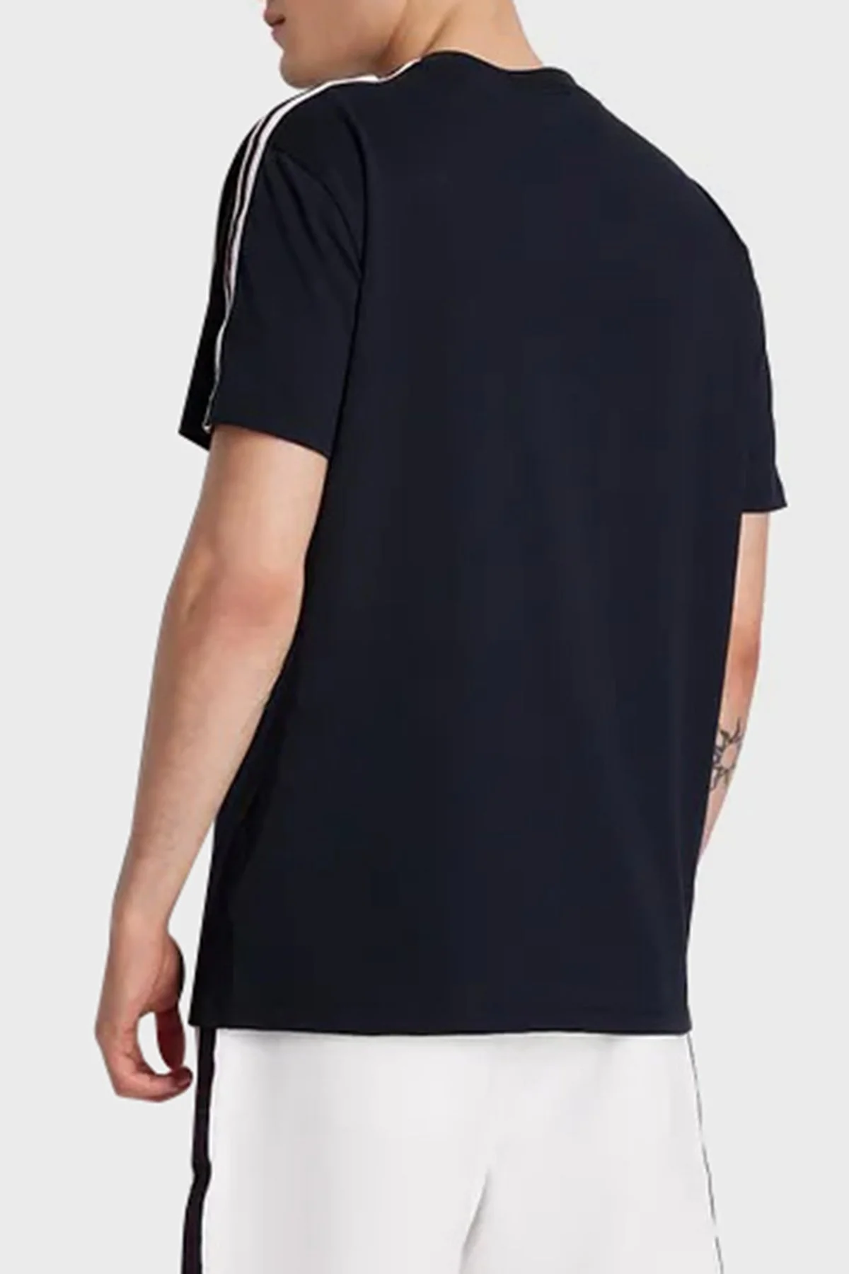 Armani Exchange % 100 Pamuk Regular Fit Bisiklet Yaka Erkek T Shirt 6RZTLM ZJ8EZ 1583 LACİVERT - 2