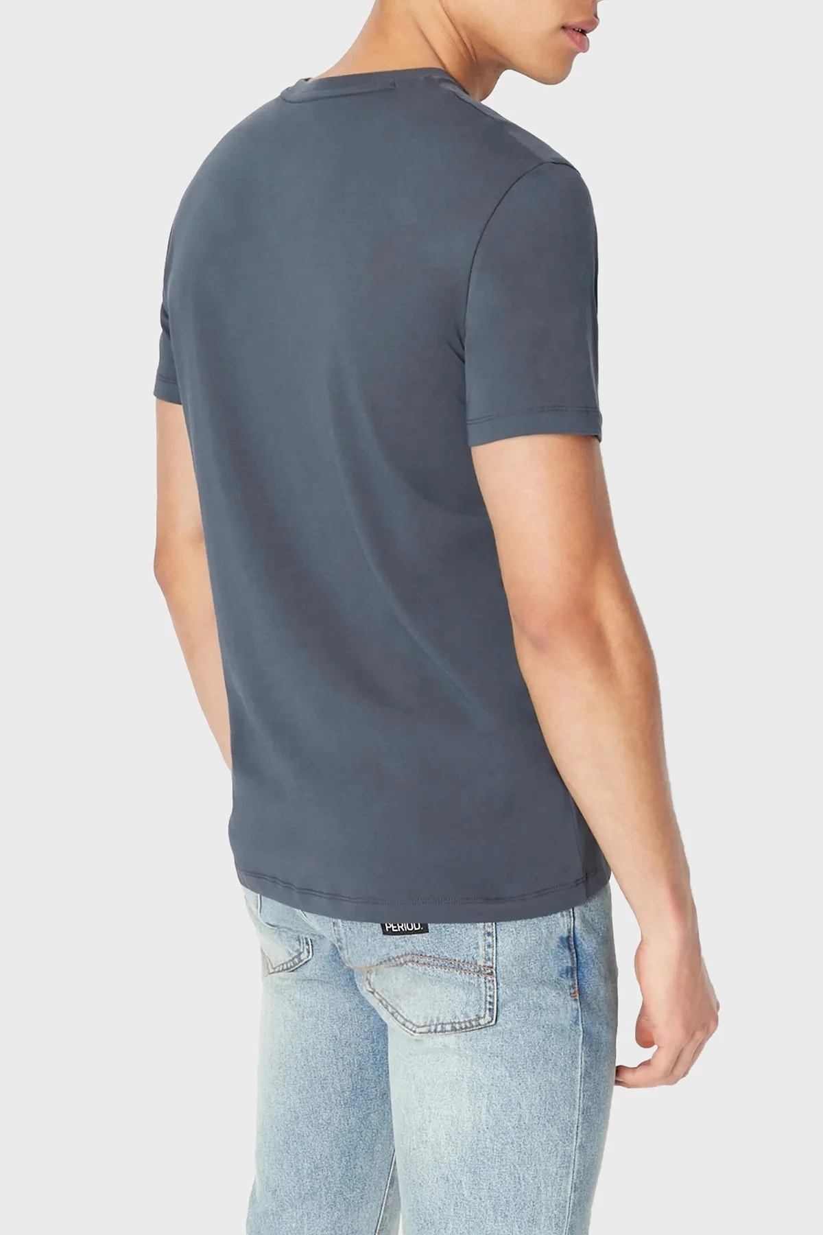 Armani Exchange % 100 Pamuk Regular Fit Bisiklet Yaka Erkek T Shirt 8NZT91 Z8H4Z 1536 LACİVERT - 3