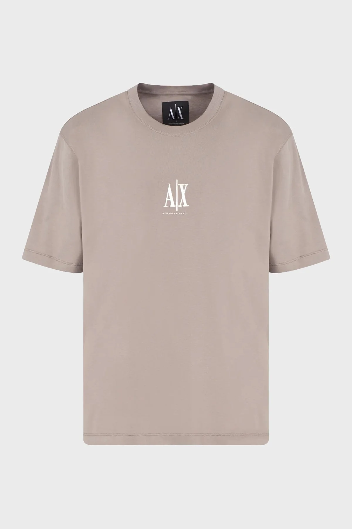 Armani Exchange % 100 Pamuk Regular Fit Bisiklet Yaka Erkek T Shirt XM000363 AF12308 U6107 TOPRAK - 3