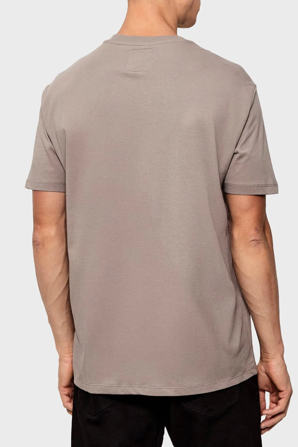 Armani Exchange % 100 Pamuk Regular Fit Bisiklet Yaka Erkek T Shirt XM000365 AF12308 U6107 TOPRAK - 2