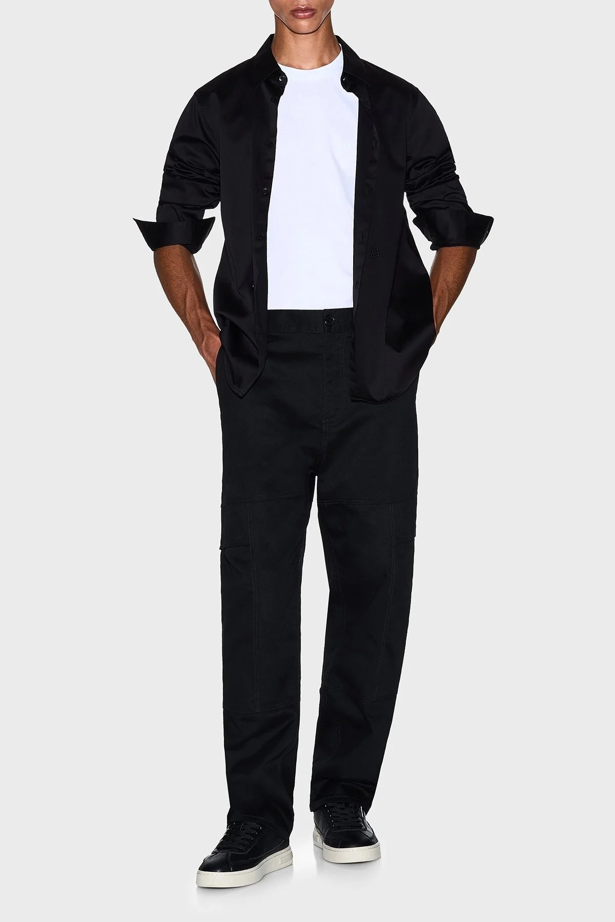 Armani Exchange % 100 Pamuk Regular Fit Bisiklet Yaka Erkek T Shirt XM001281 AF10361 U0002 BEYAZ - 2