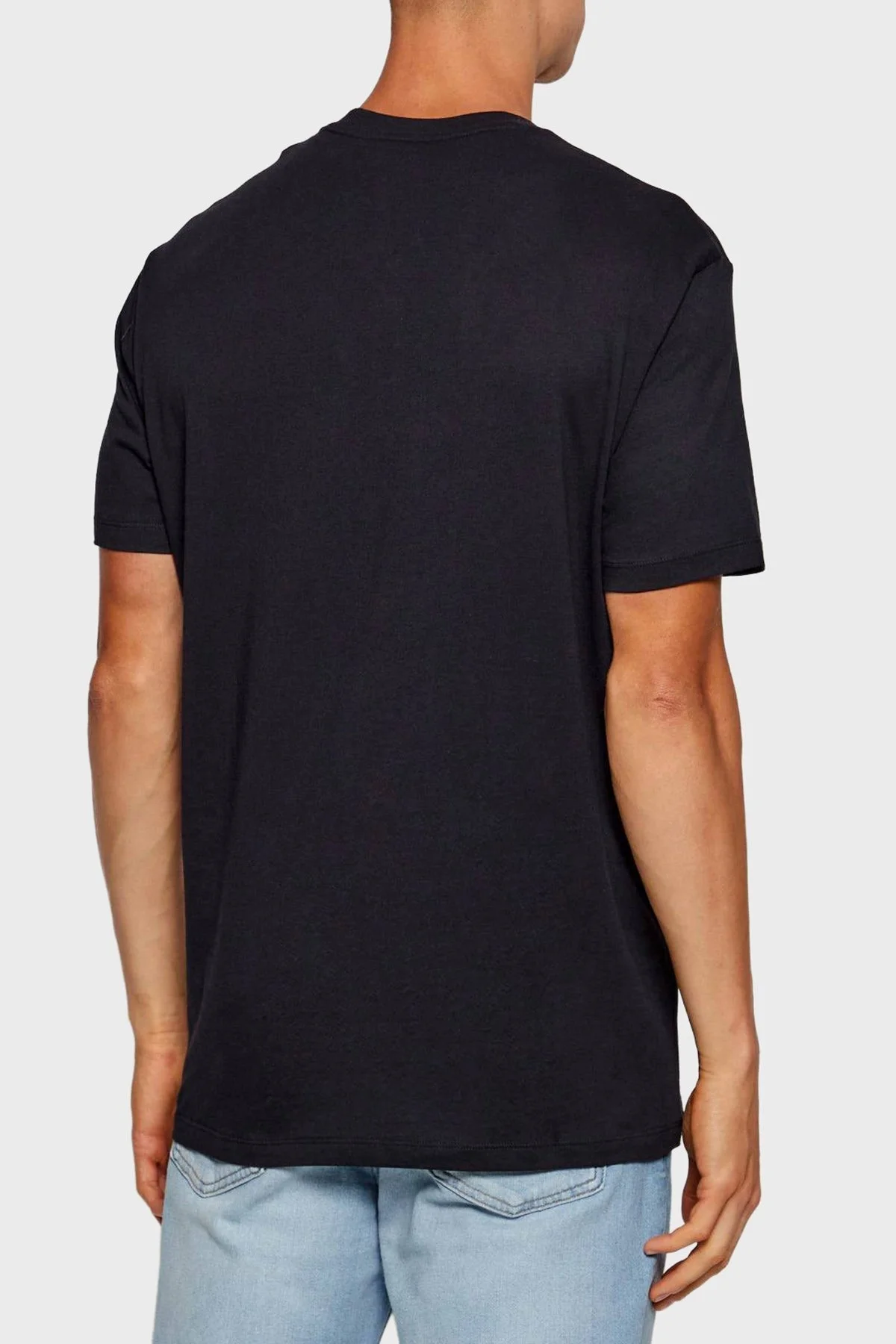 Armani Exchange % 100 Pamuk Regular Fit Bisiklet Yaka Erkek T Shirt XM001442 AF10358 UB101 LACİVERT - 3