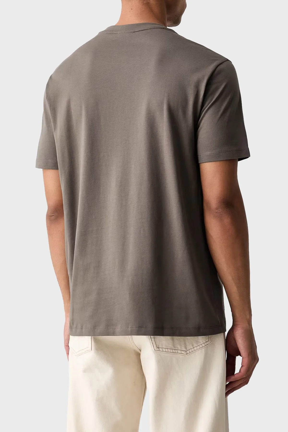 Armani Exchange % 100 Pamuk Regular Fit Bisiklet Yaka Erkek T Shirt XM003078 AF10361 U6125 Kahve - 3