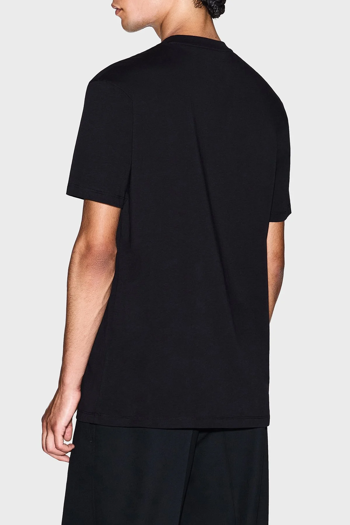 Armani Exchange % 100 Pamuk Regular Fit Bisiklet Yaka Logolu Erkek T Shirt XM001911 AF10356 MC004 SİYAH-GOLD - 3