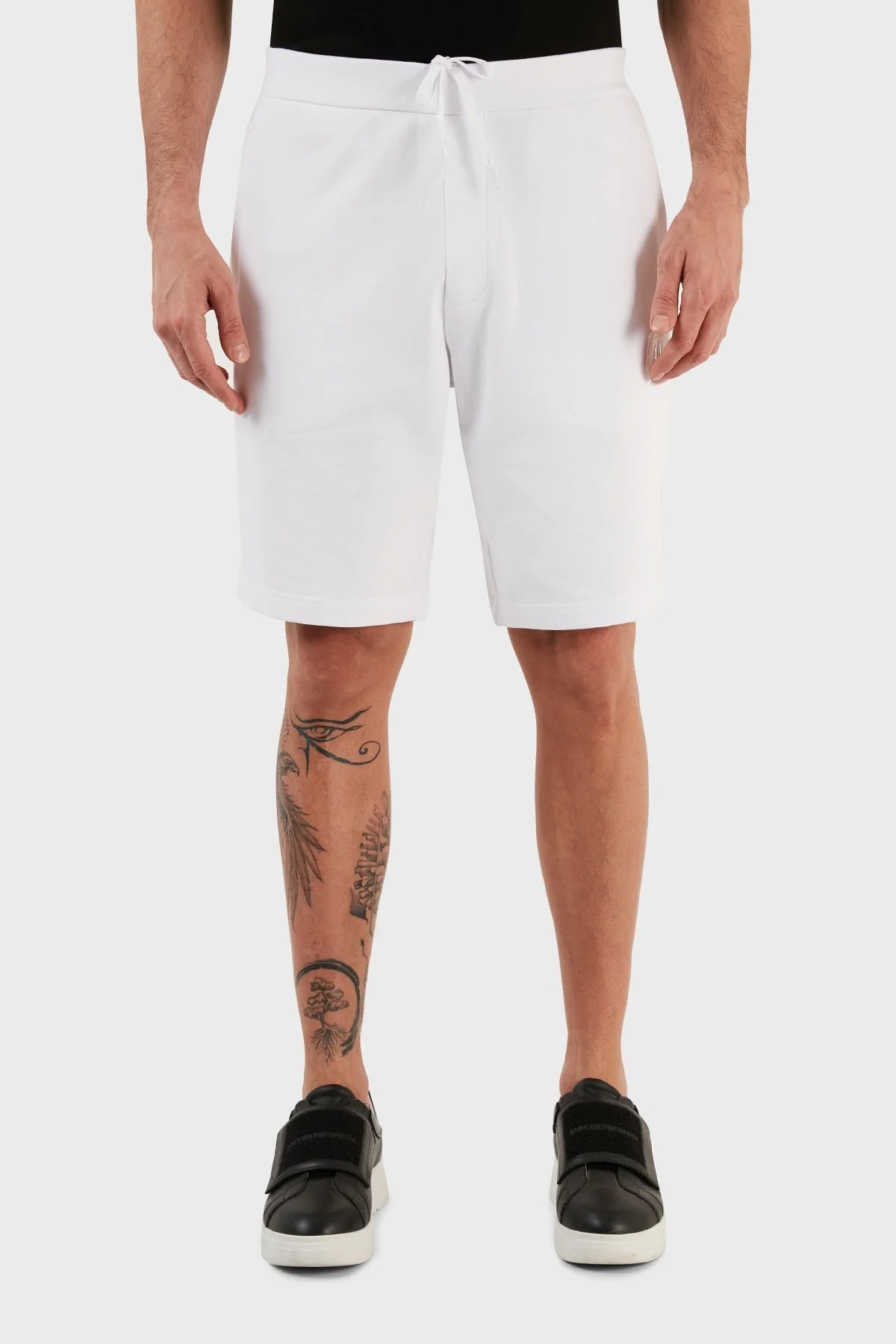 Armani Exchange % 100 Pamuk Regular Fit Cepli Erkek Bermuda 8NZSPQ ZJ1ZZ 1100 BEYAZ - 2